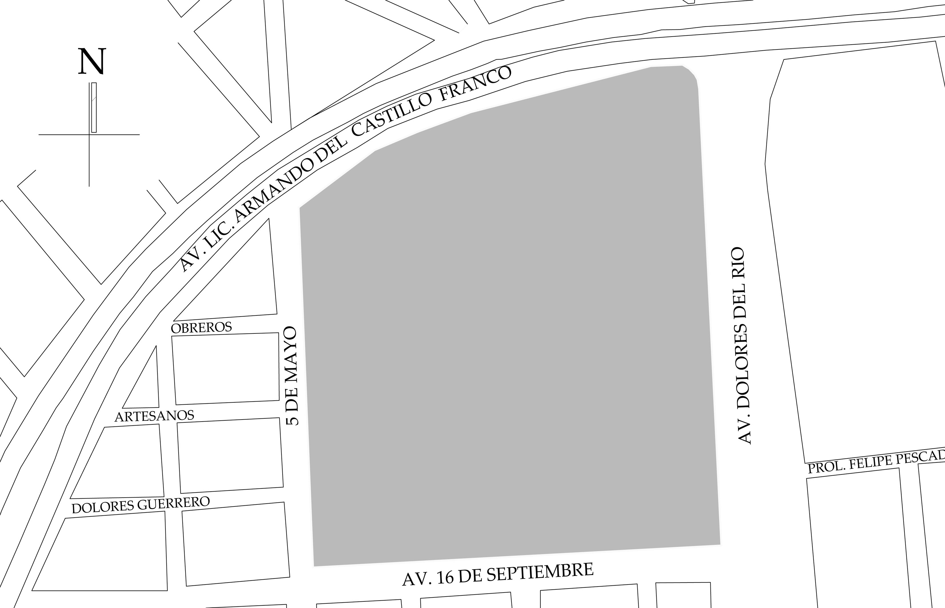 Croquis de localización. Fuente: Google Maps, 2020.