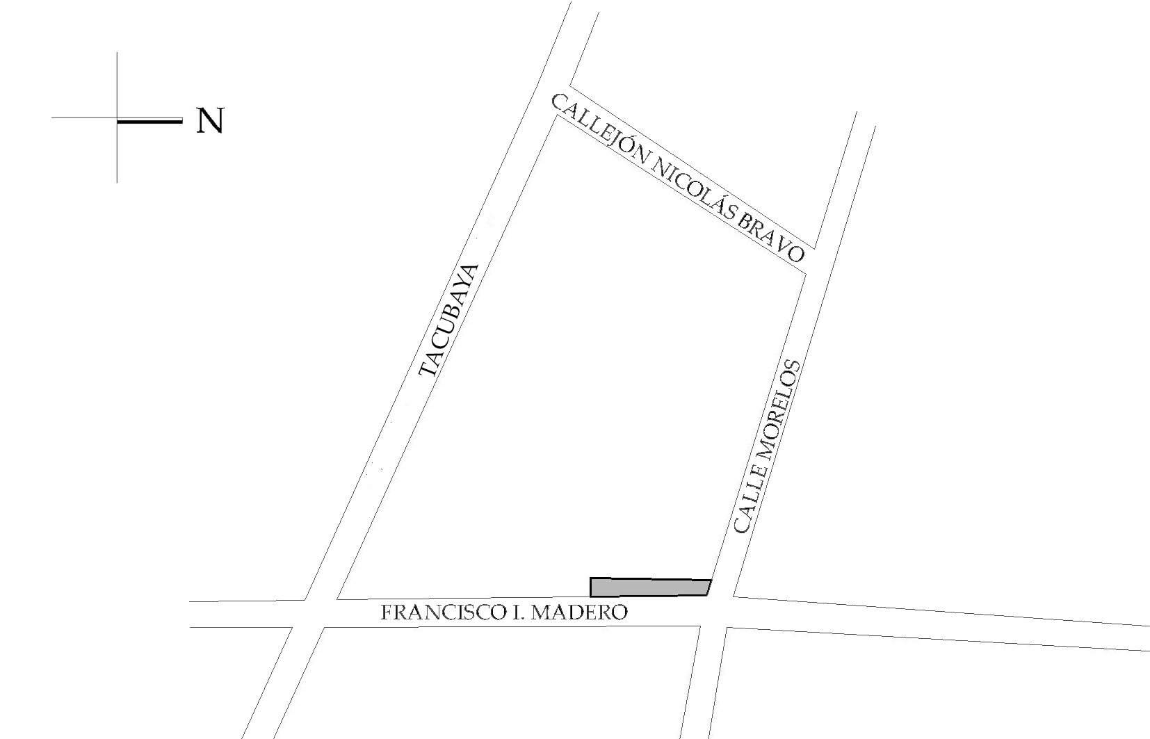 Croquis de localizaci&oacute;n. Fuente: Google Maps, 2018.