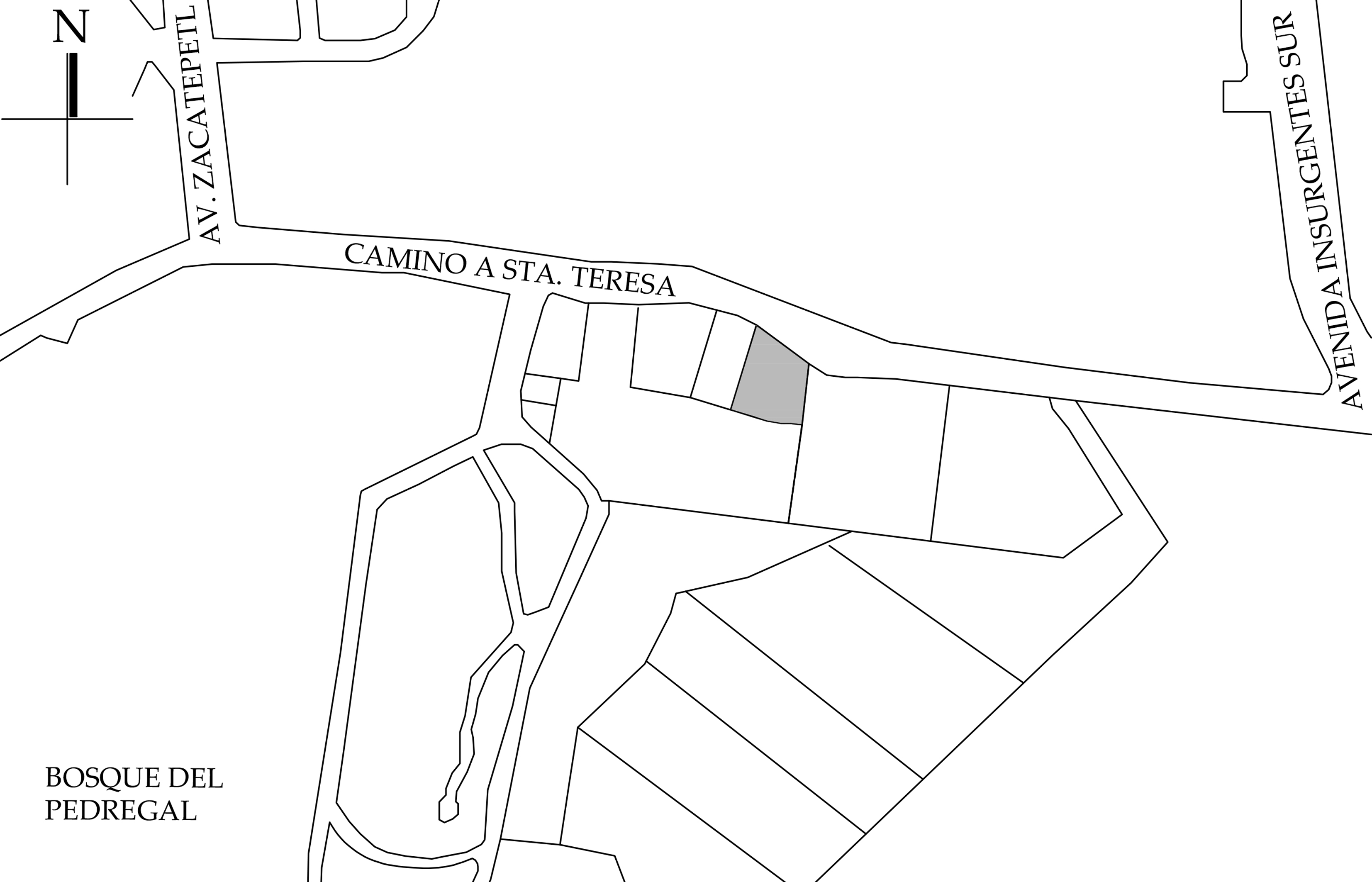 Croquis de localizaci&oacute;n. Fuente: SEDUVI