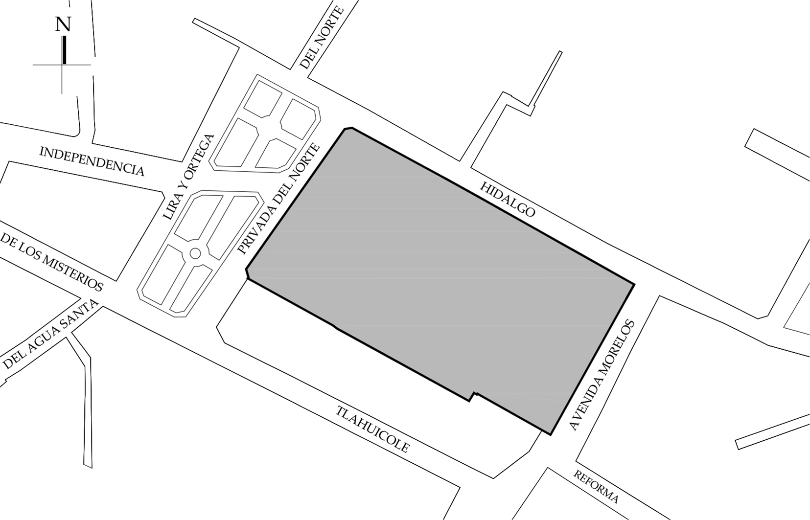 Localizaci&oacute;n del inmueble. Fuente: Google Maps. 2018.