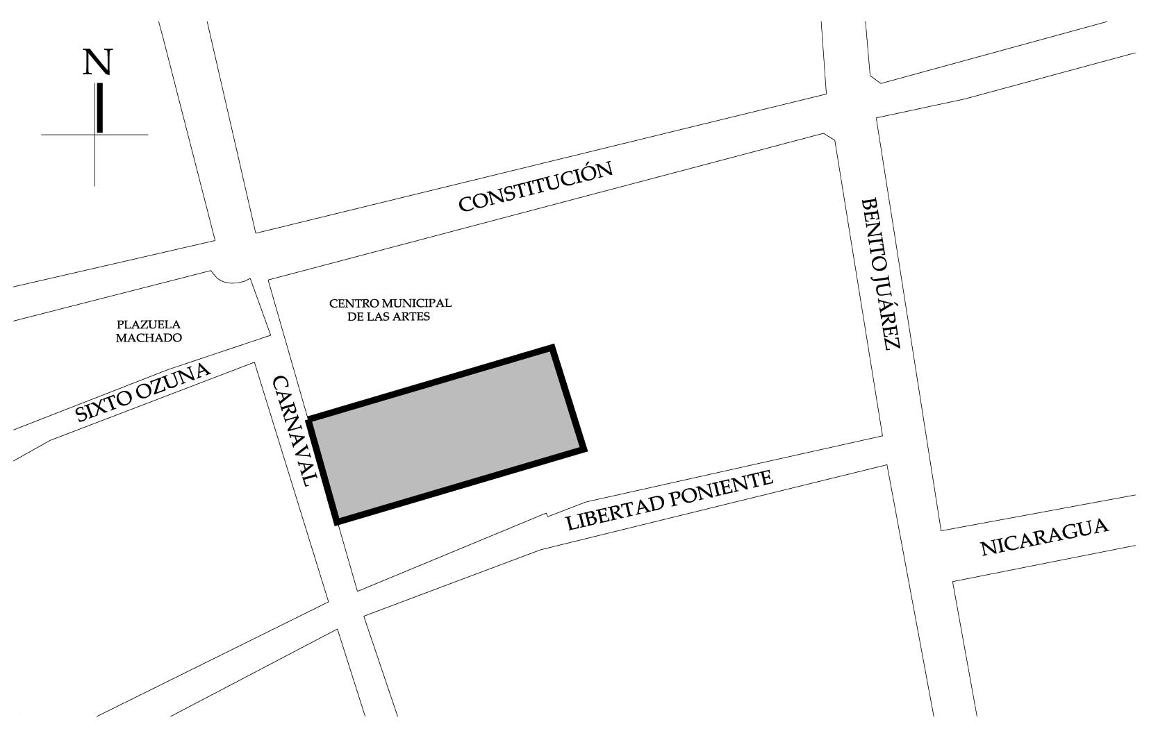 Croquis de localizaci&oacute;n, 2024. Fuente: Google Maps.