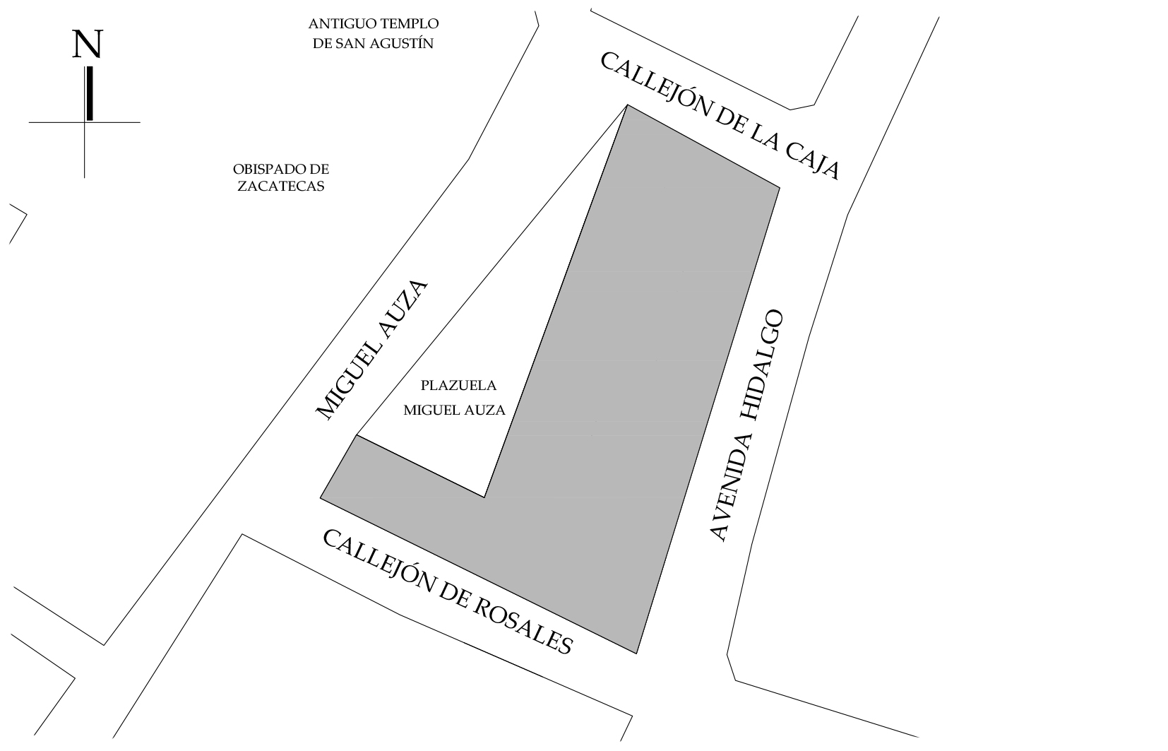 Croquis de localizaci&oacute;n, 2022. Fuente: Plano catastral.