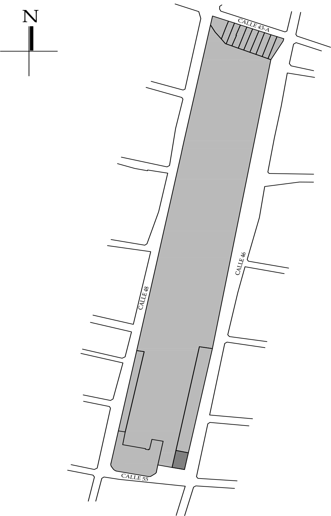 Croquis de localización 2018, obtenido del Plano Catastral del Municipio.