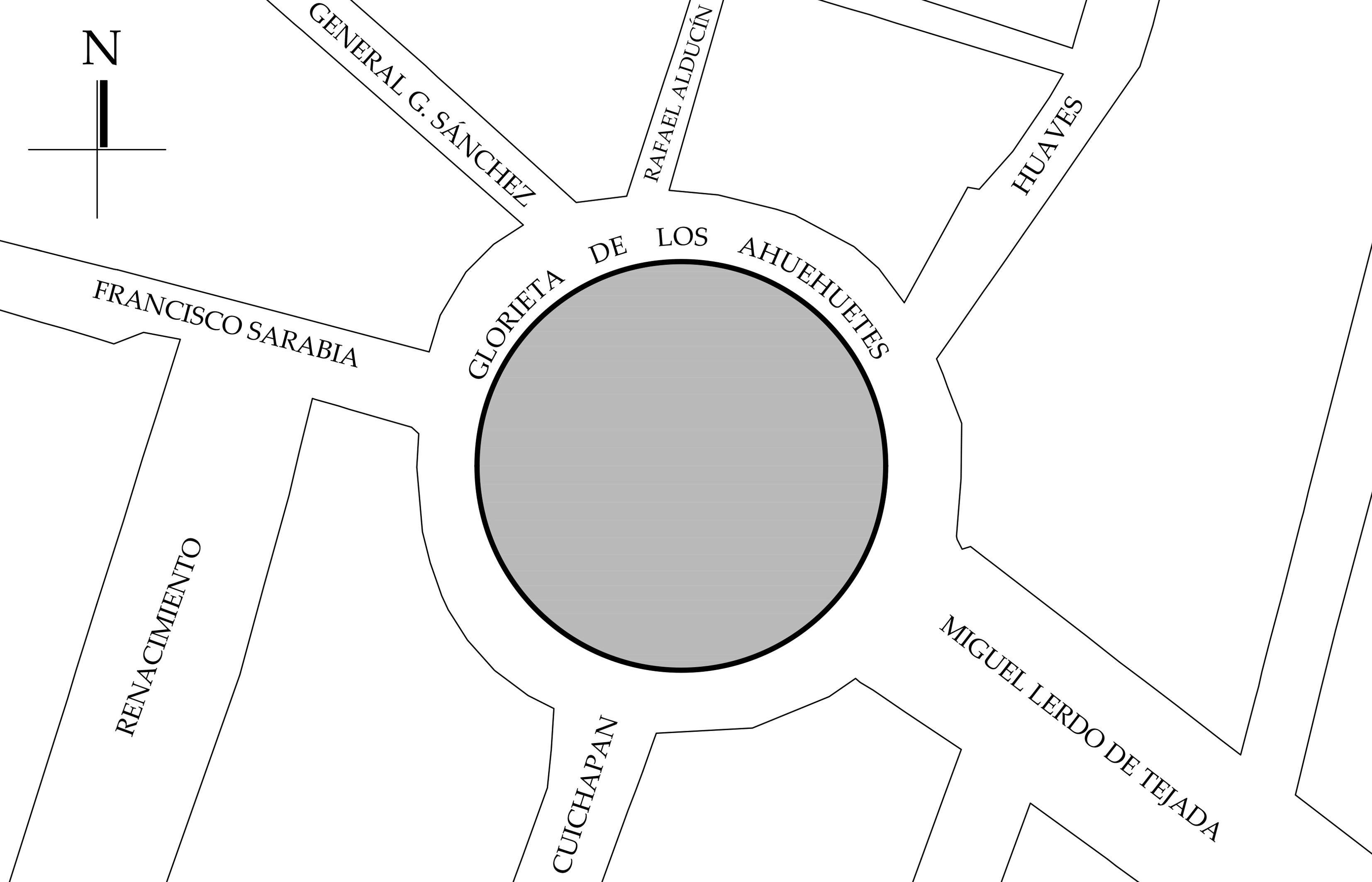 Croquis de localización, 2022. Fuente: Sistema de Información Geográfica Ciudad MX Seduvi, 2009.