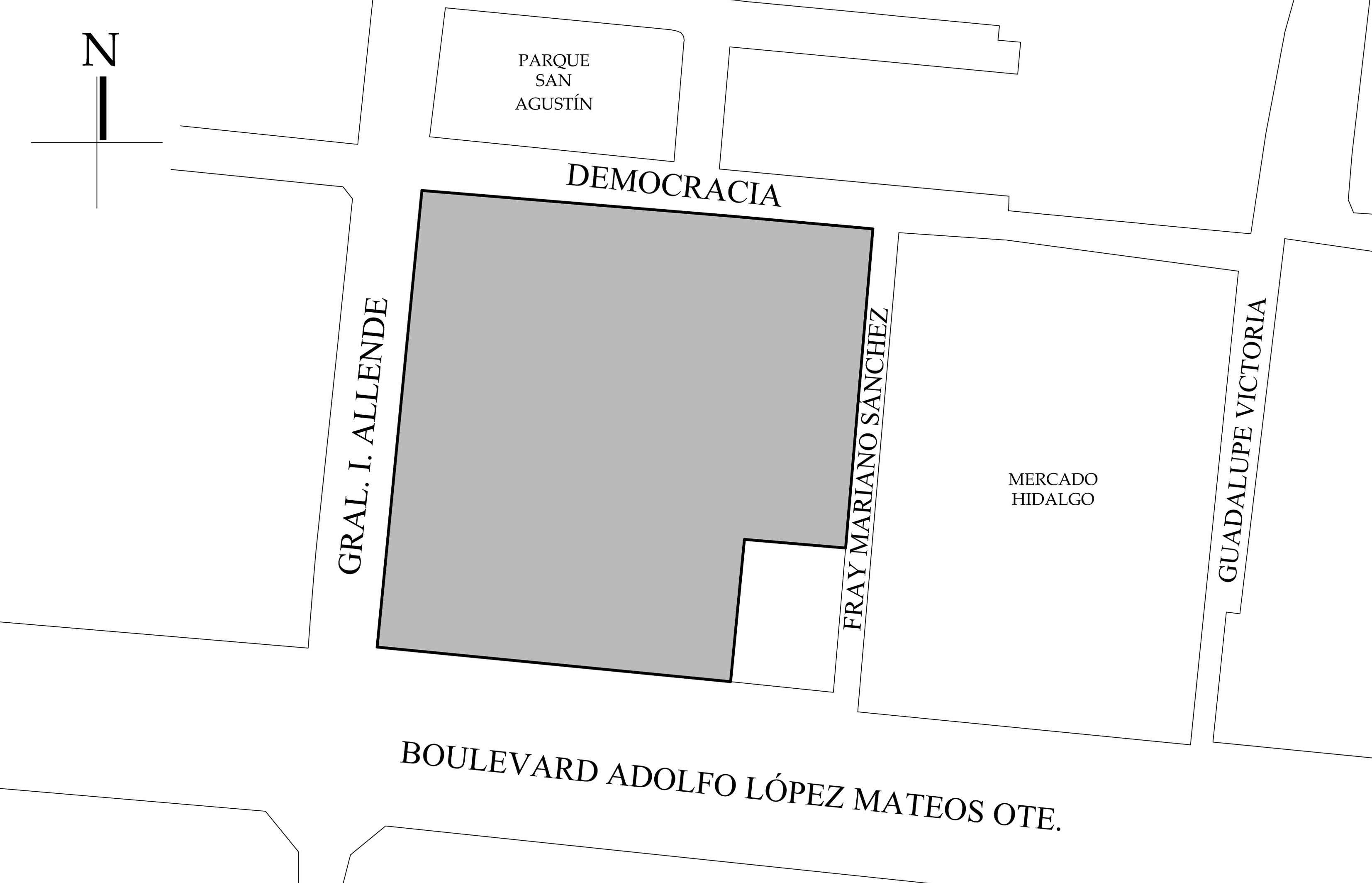 Croquis de localizaci&oacute;n. 2018.