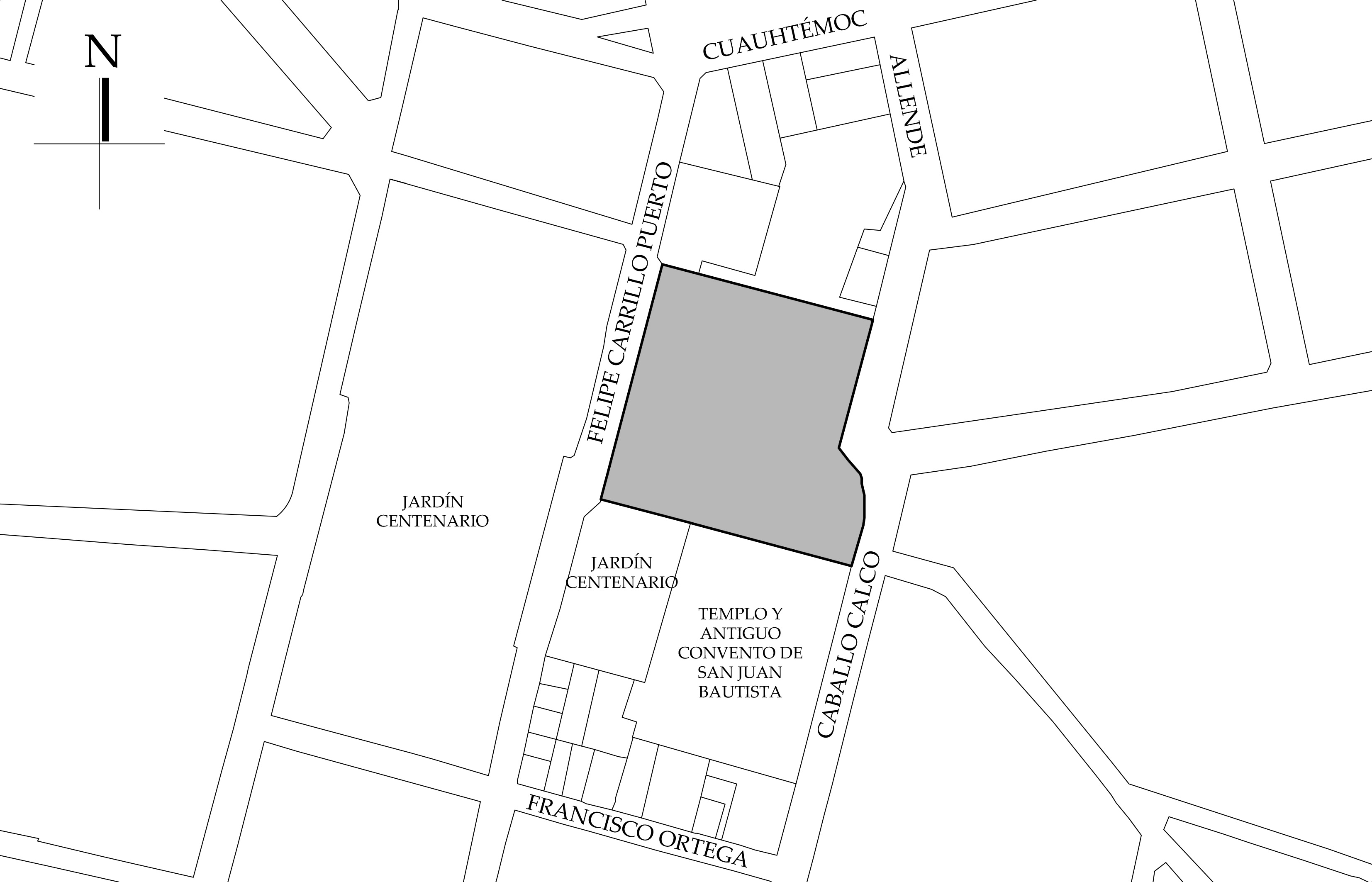 Croquis de localizaci&oacute;n, 2025. Fuente: Sistema de Informaci&oacute;n Geogr&aacute;fica Ciudad MX Seduvi, 2009.