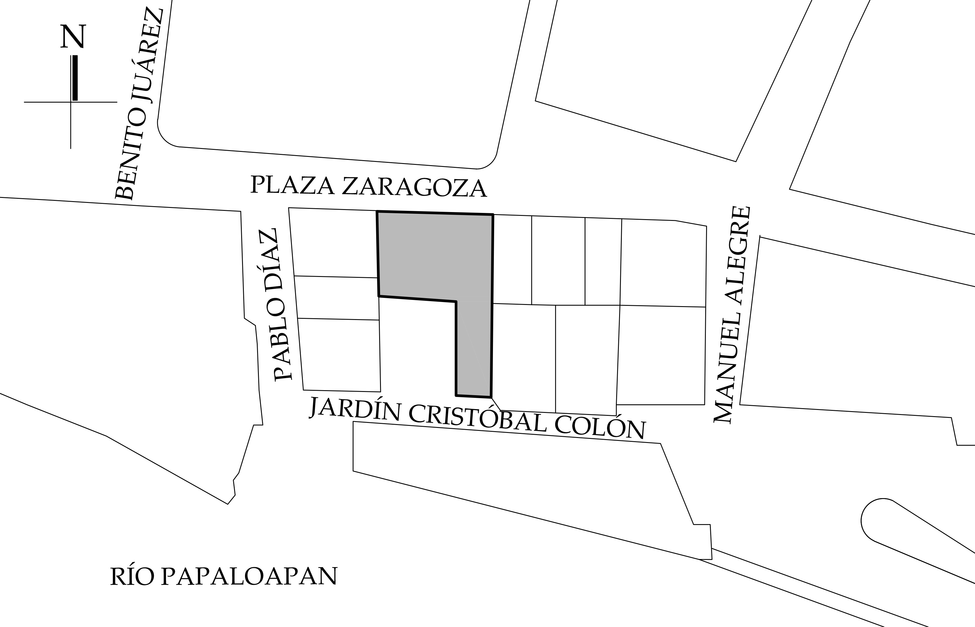 Croquis de localizaci&oacute;n, 2017.