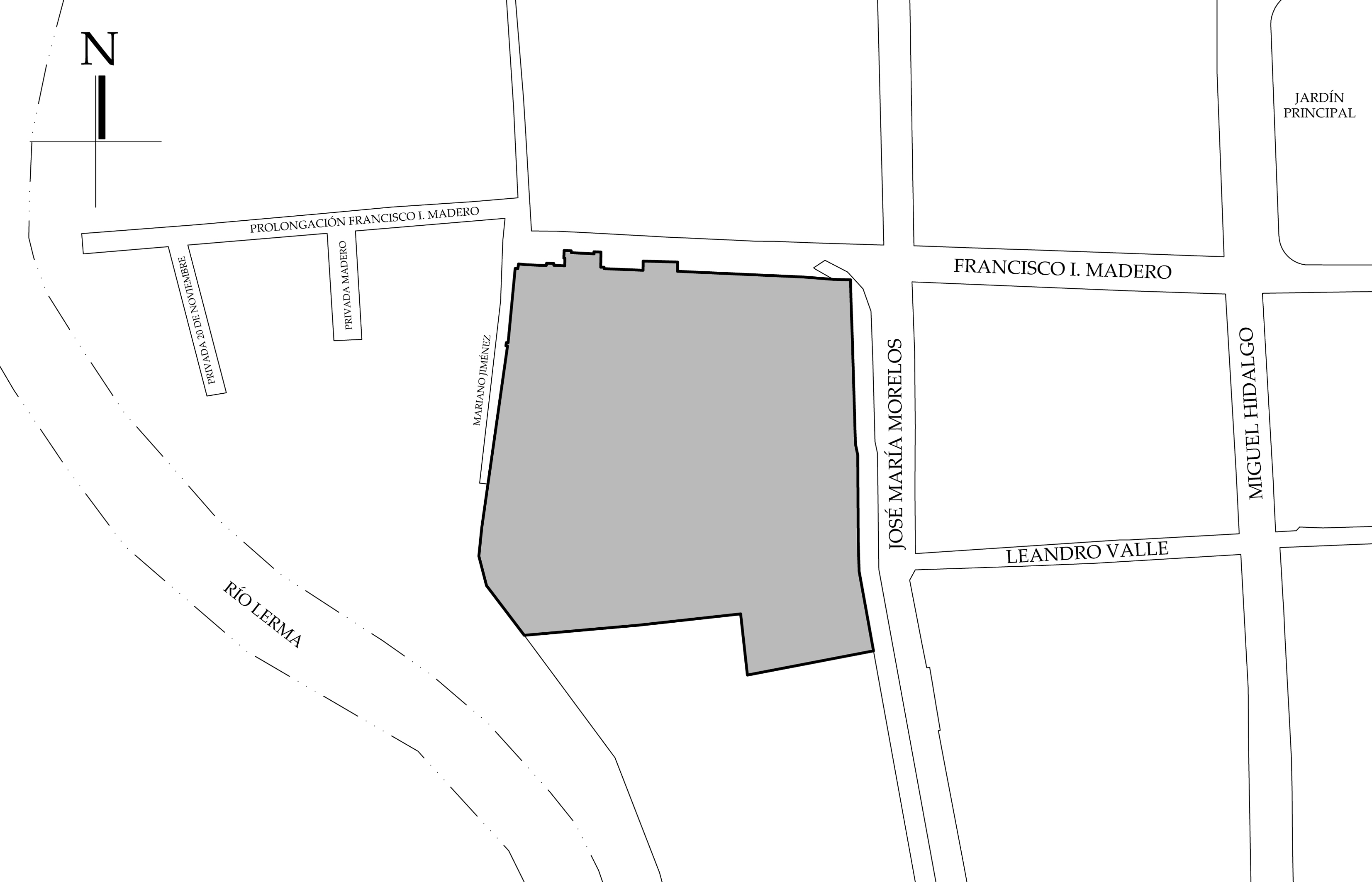 Croquis de localizaci&oacute;n. Fuente: plano catastral.