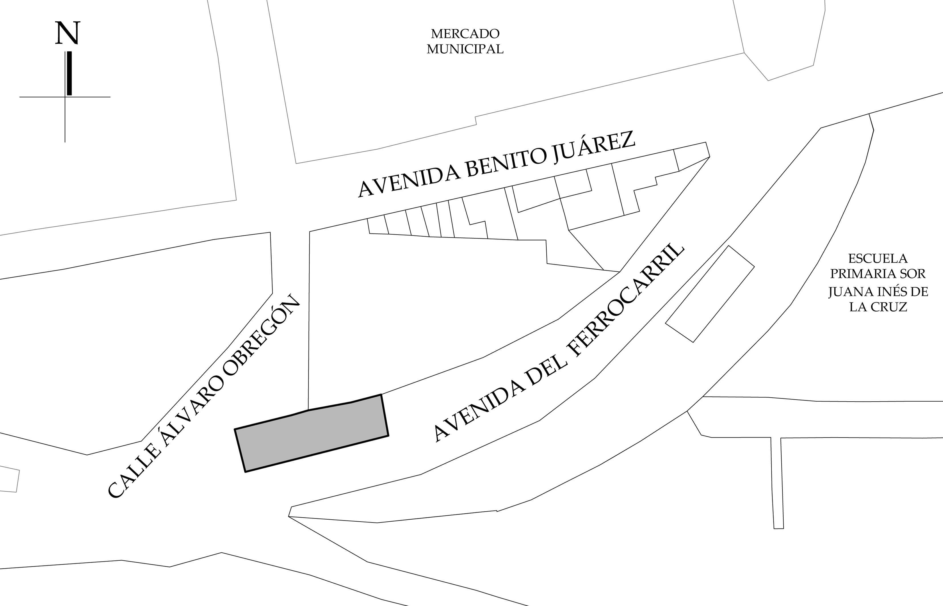 Croquis de localizaci&oacute;n. Fuente: Plano catastral.