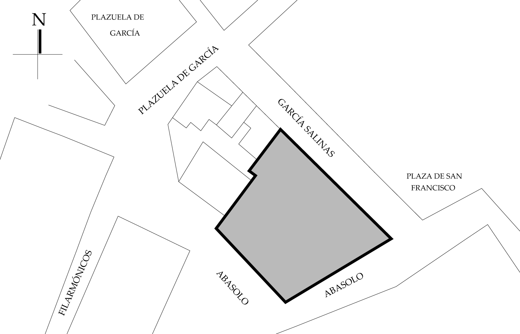 Croquis de localización, 2022. Fuente: Plano catastral.