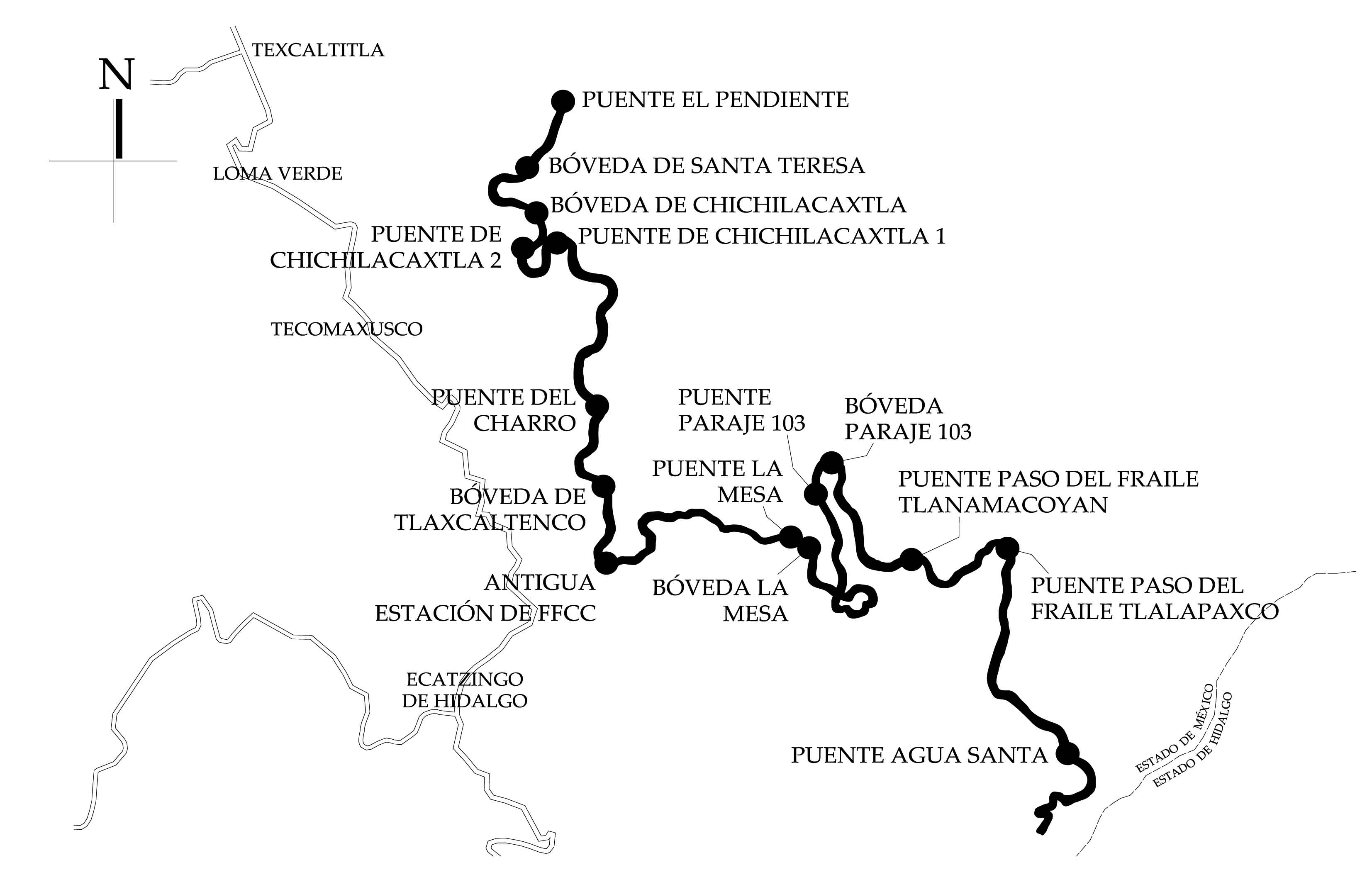 Croquis de localizaci&oacute;n, 2021. Fuente: Google Earth.