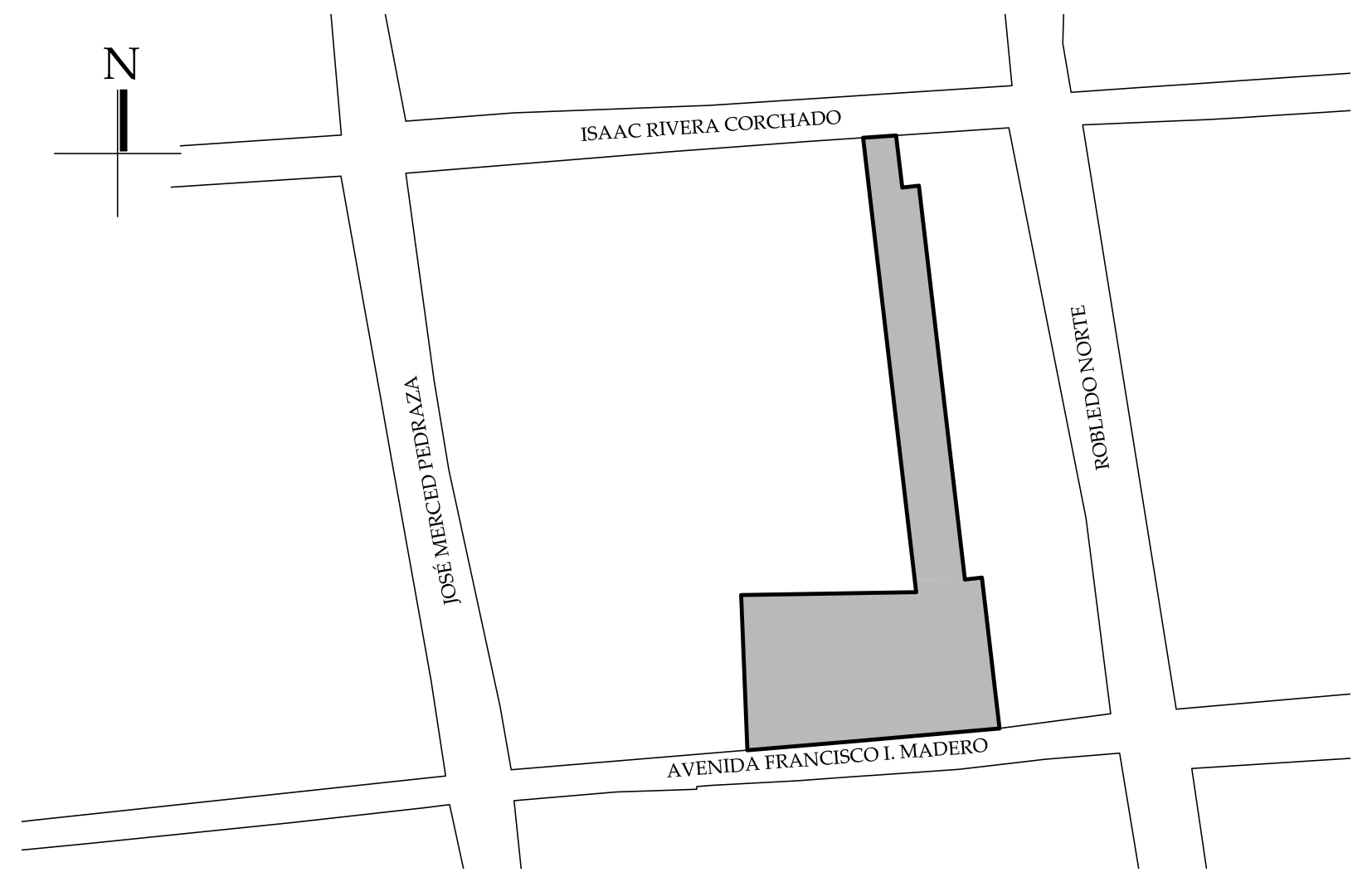 Croquis de localizaci&oacute;n. Fuente: plano manzanero.