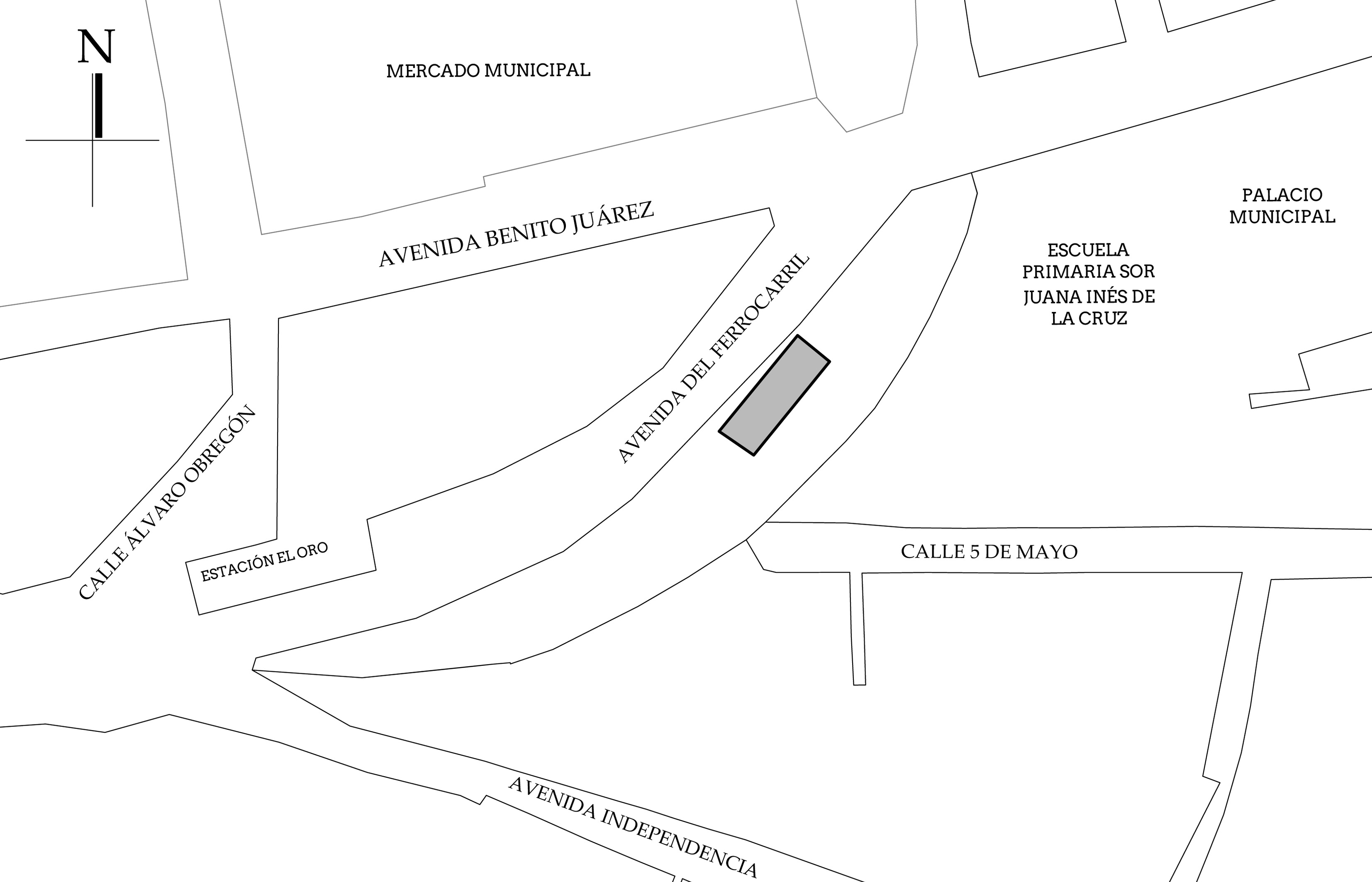 Croquis de localizaci&oacute;n. Fuente: plano catastral.