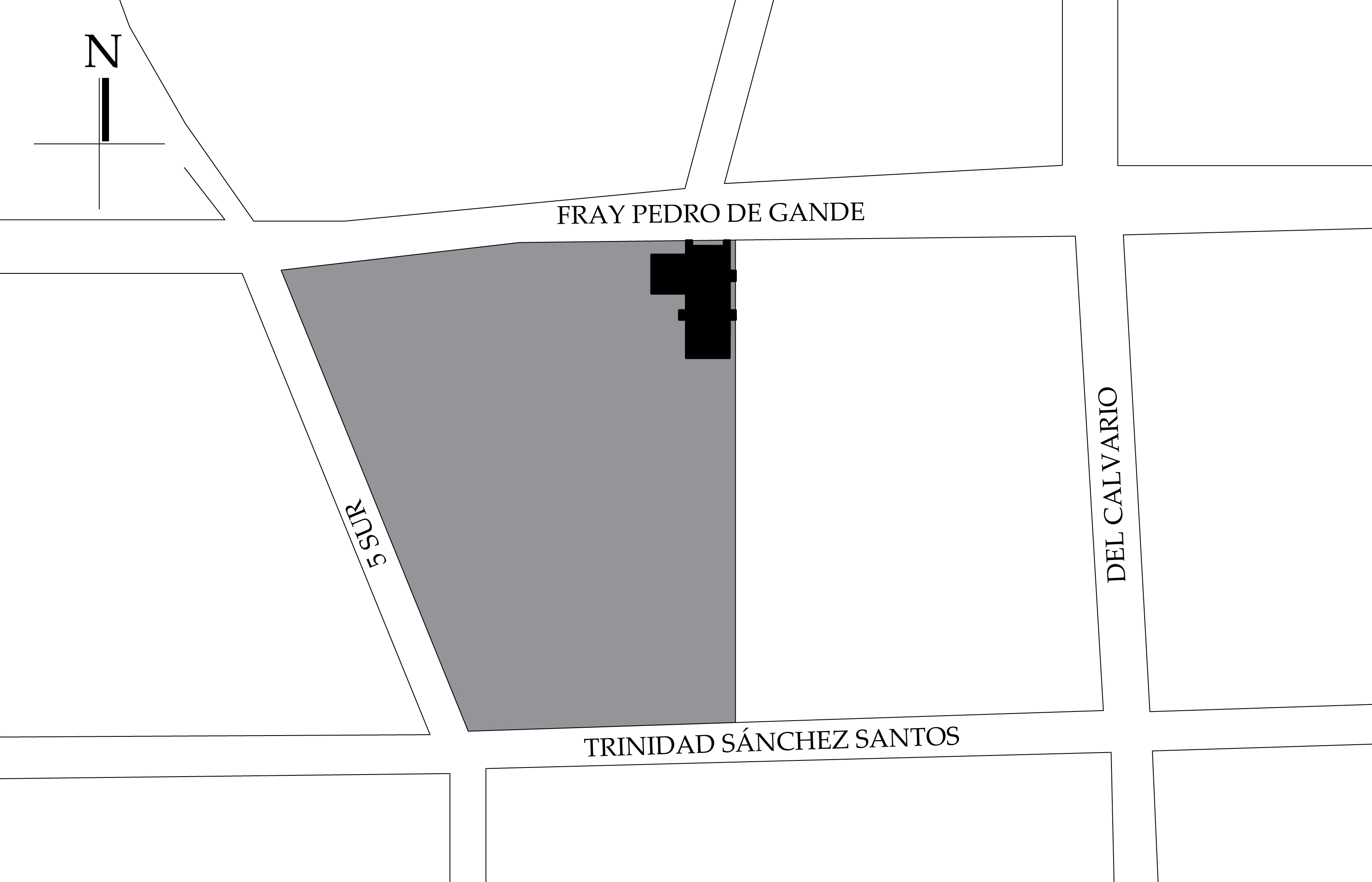 Croquis de localización, 2019. Fuente: Google Maps.