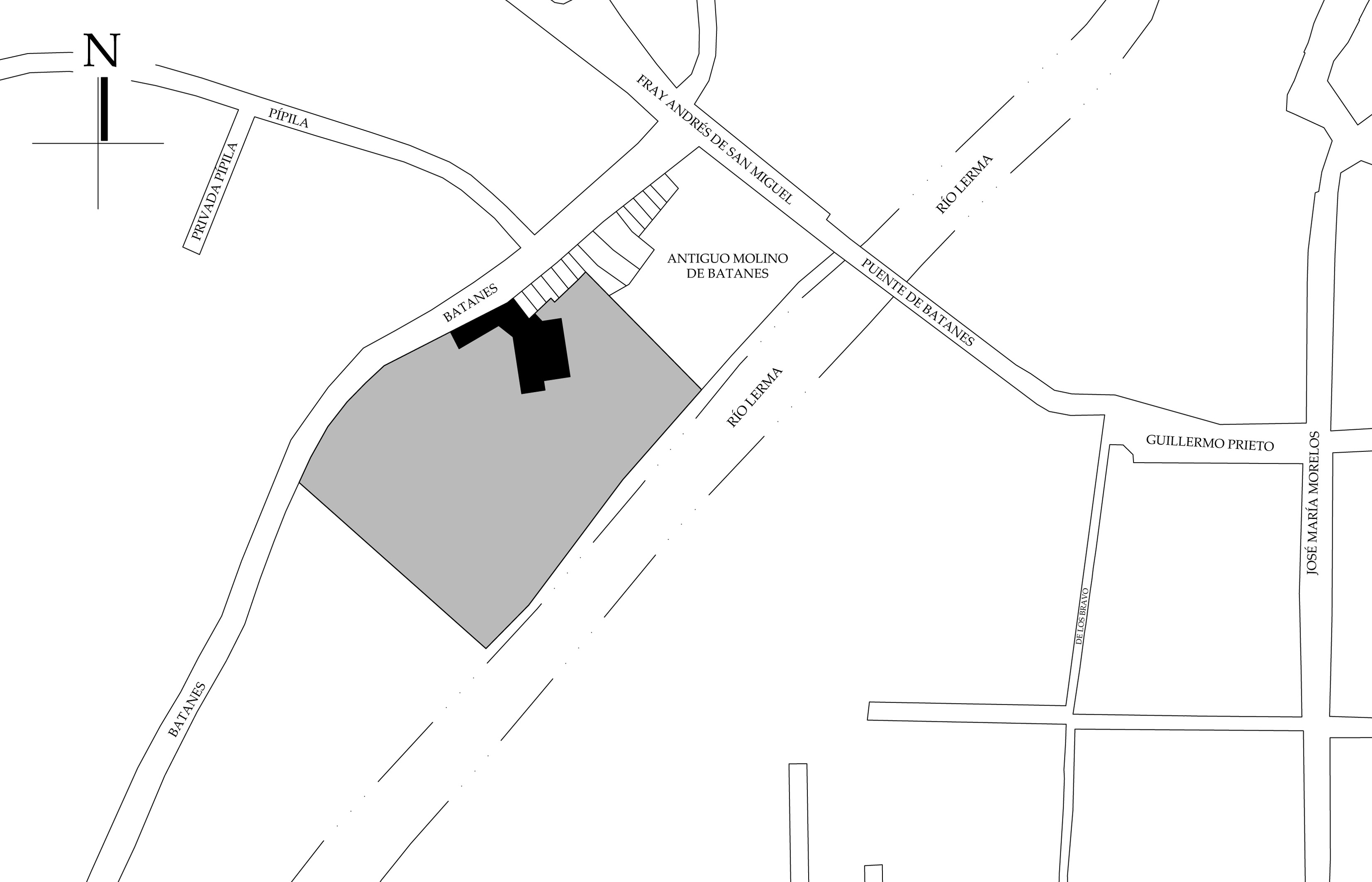 Croquis de localizaci&oacute;n. Fuente: plano catastral.