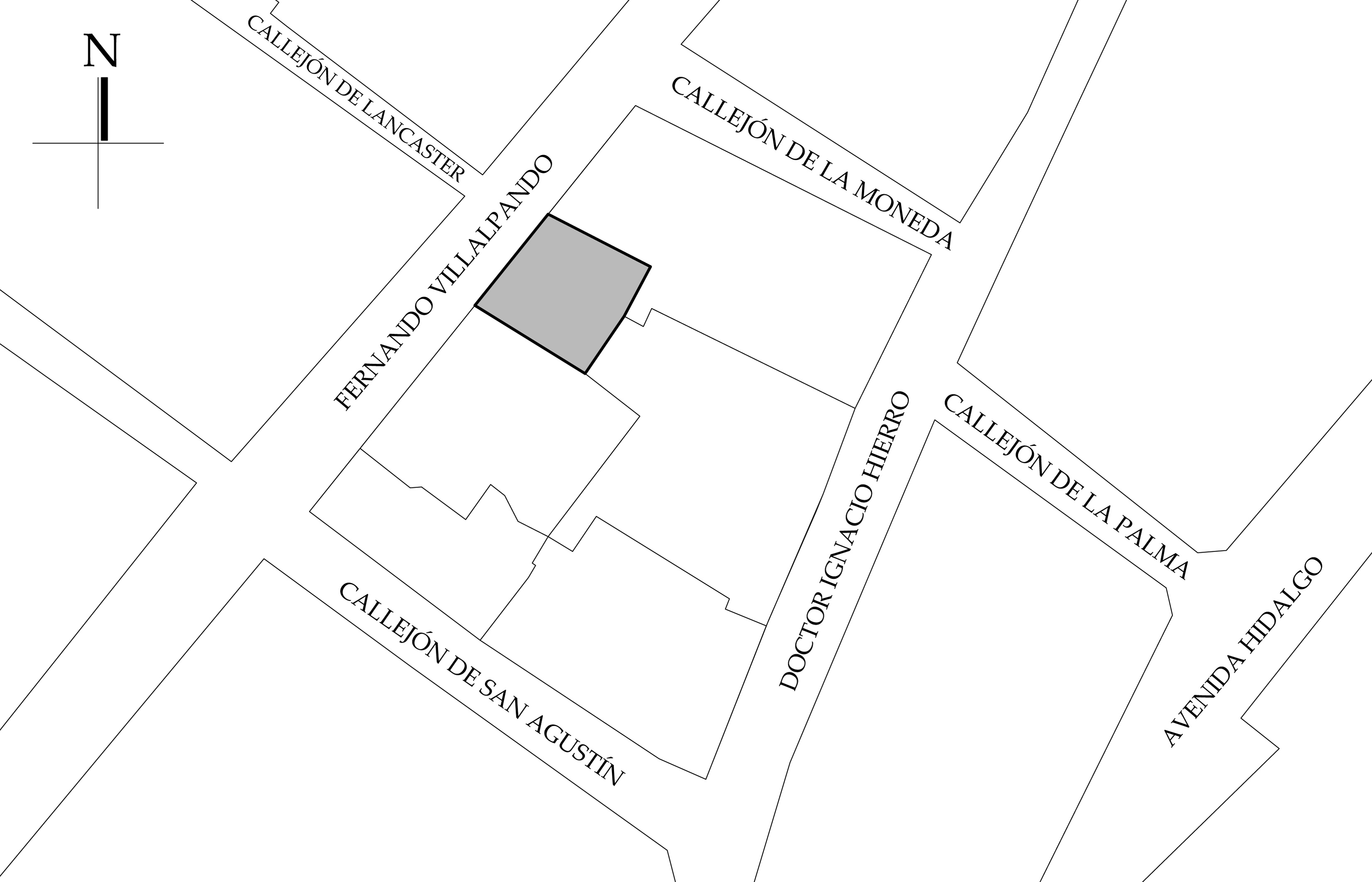 Croquis de localización, 2023. Fuente: Plano catastral.