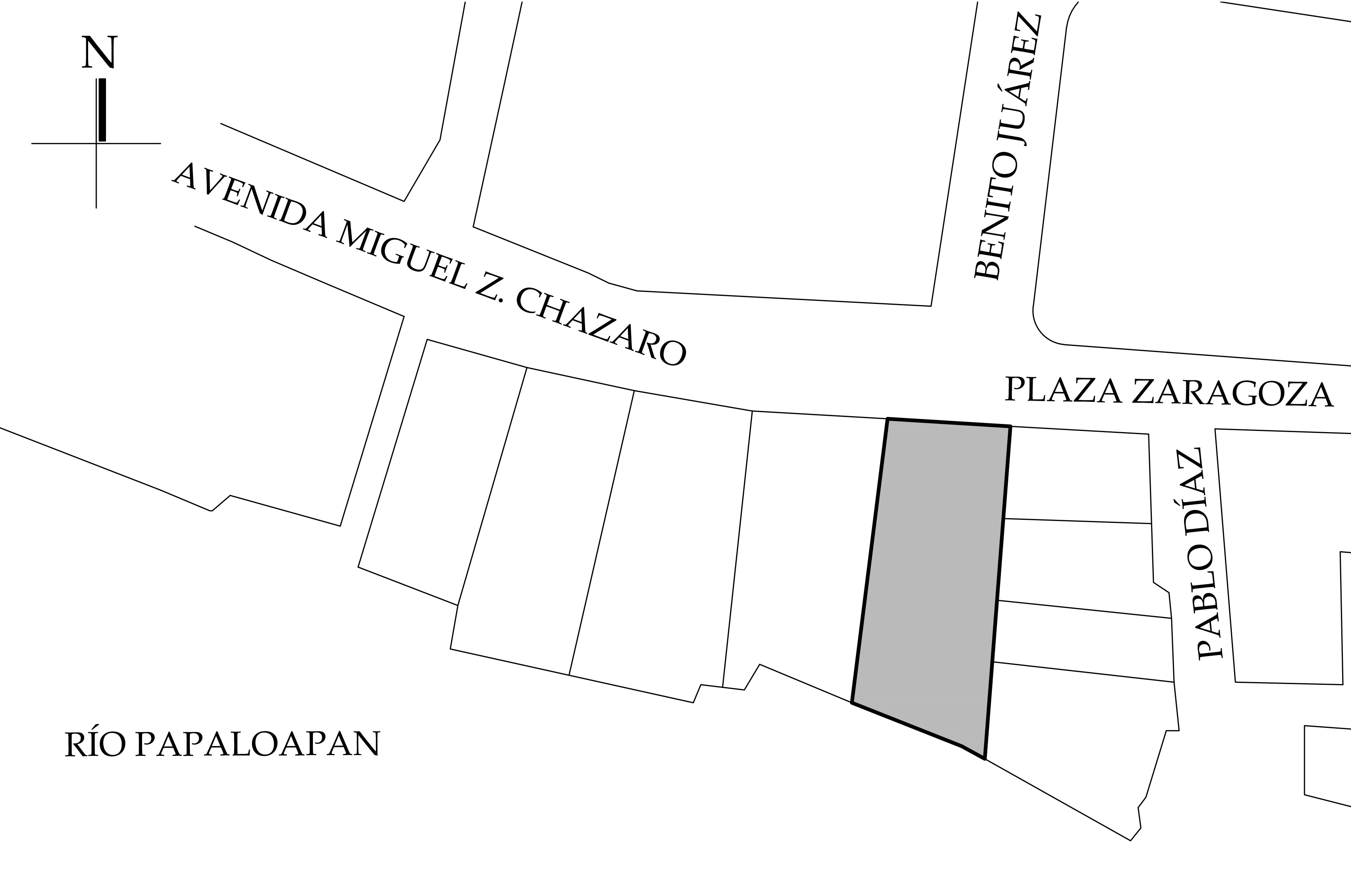 Croquis de localizaci&oacute;n, 2017.