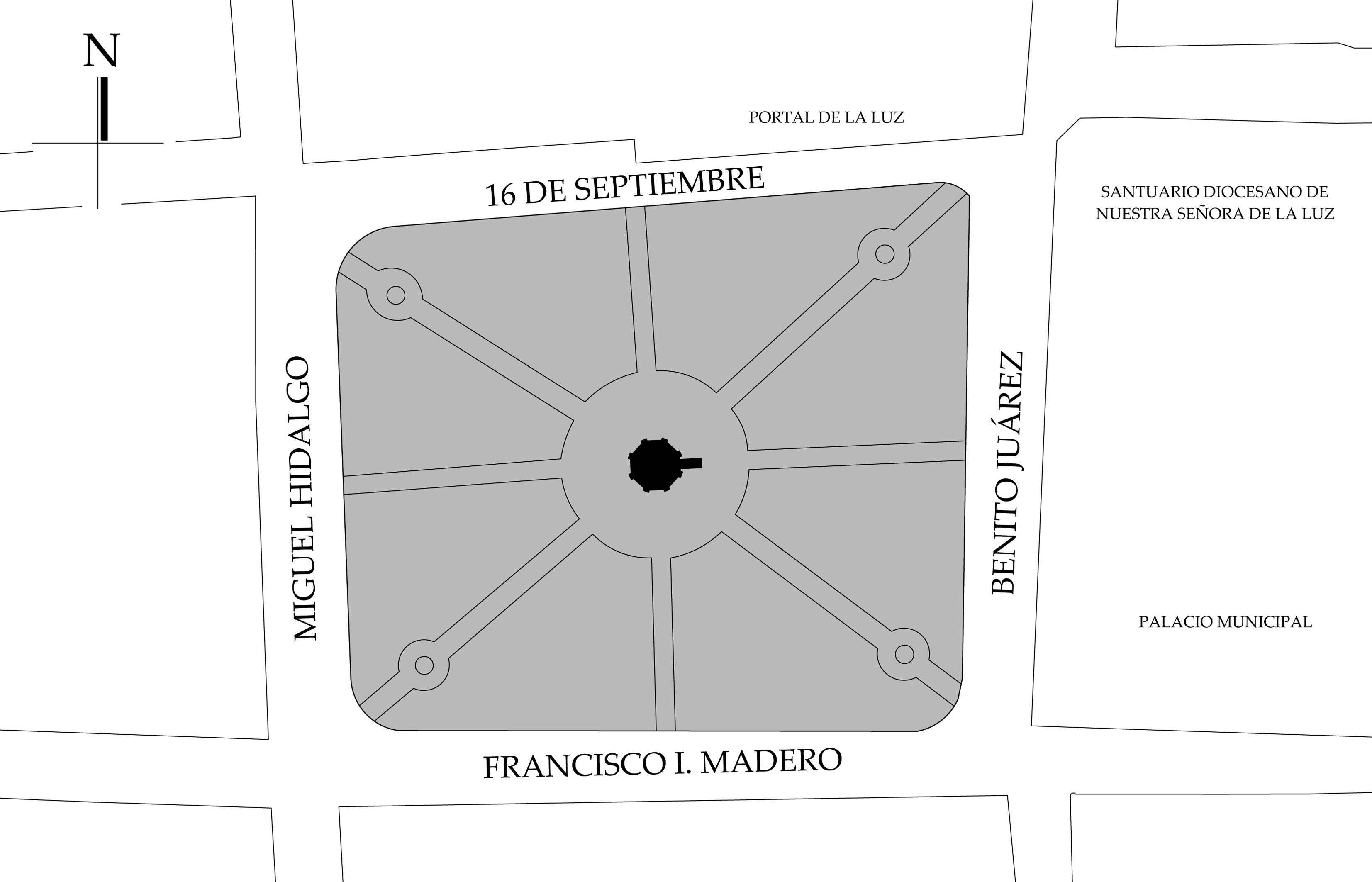 Croquis de localización. Fuente: plano catastral.