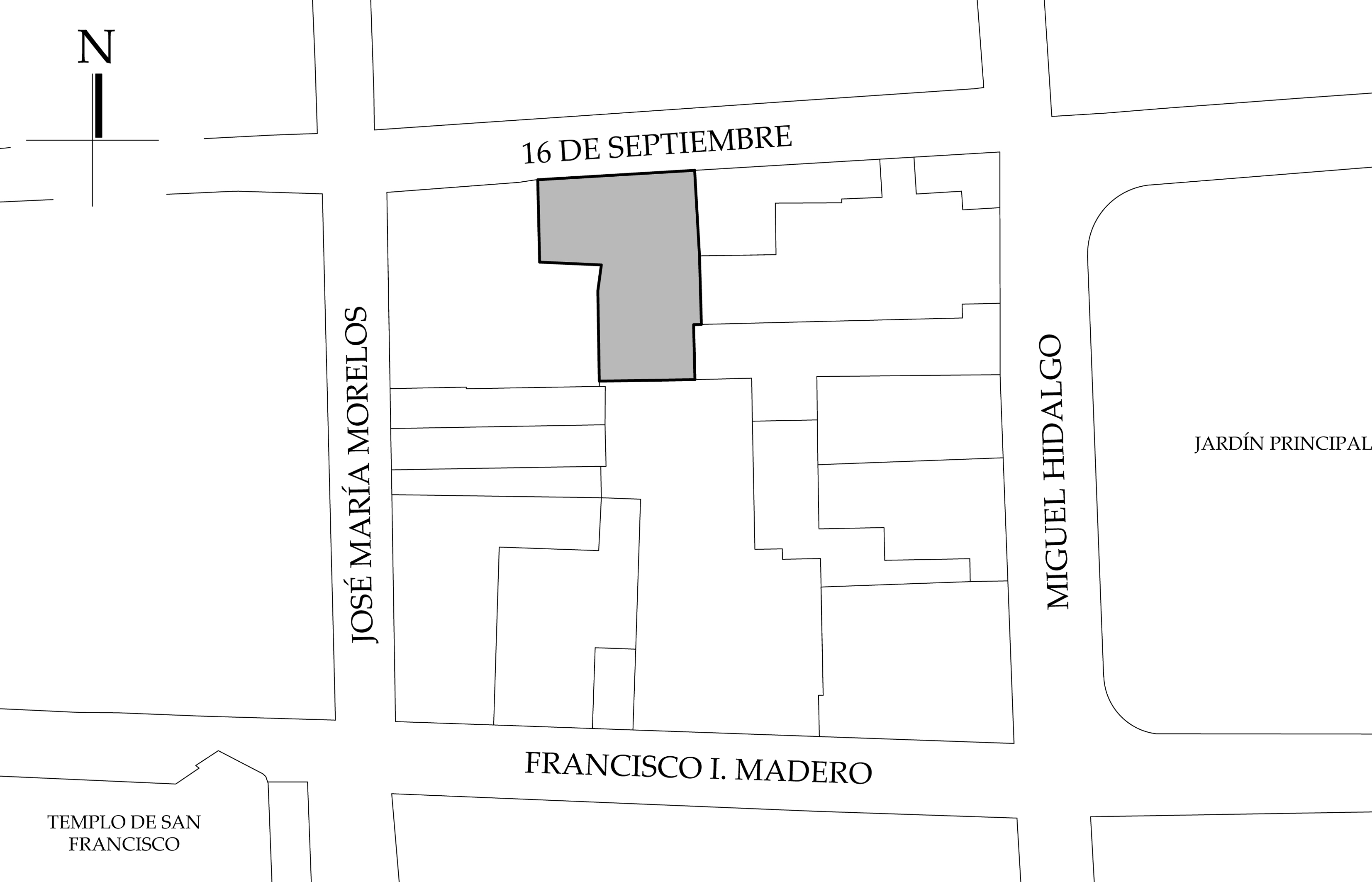 Croquis de localizaci&oacute;n. Fuente: plano catastral.