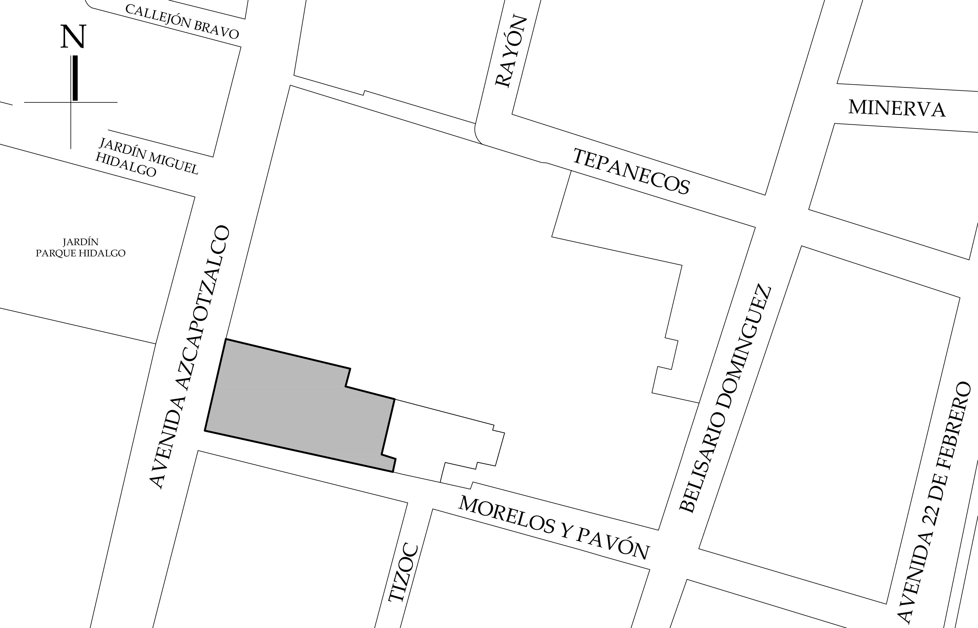 Croquis de localización, 2014.