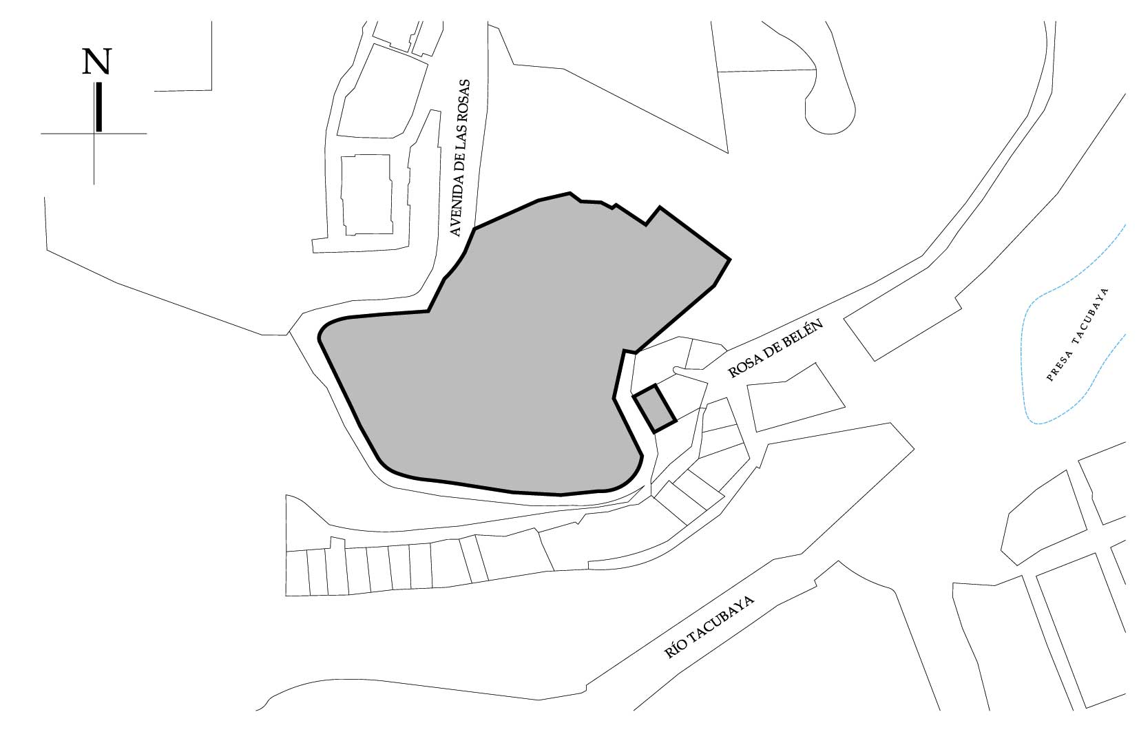 Croquis de localizaci&oacute;n, 2024. Fuente: Sistema de Informaci&oacute;n Geogr&aacute;fica Ciudad MX Seduvi, 2009.