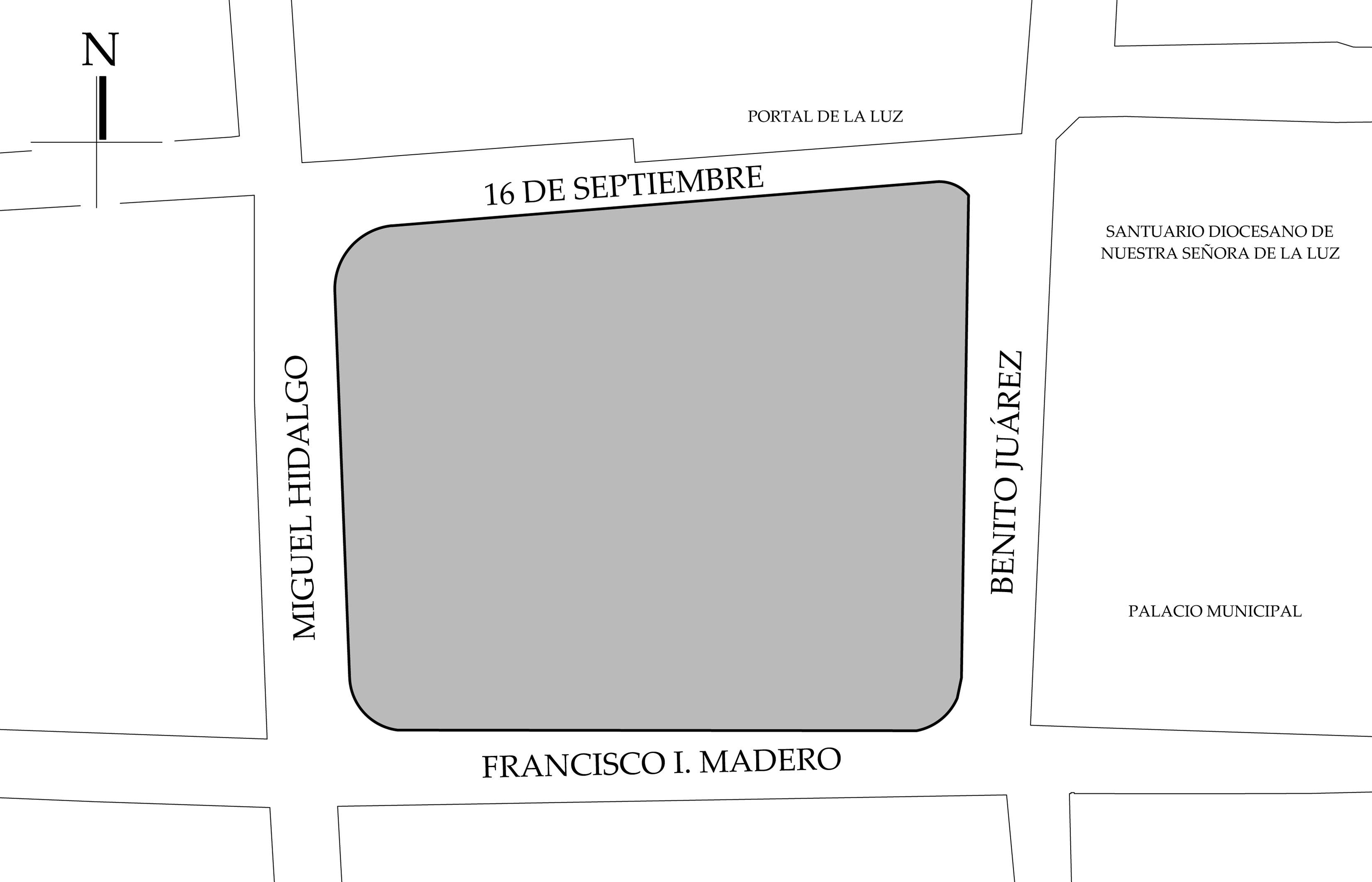 Croquis de localización. Fuente: plano catastral.