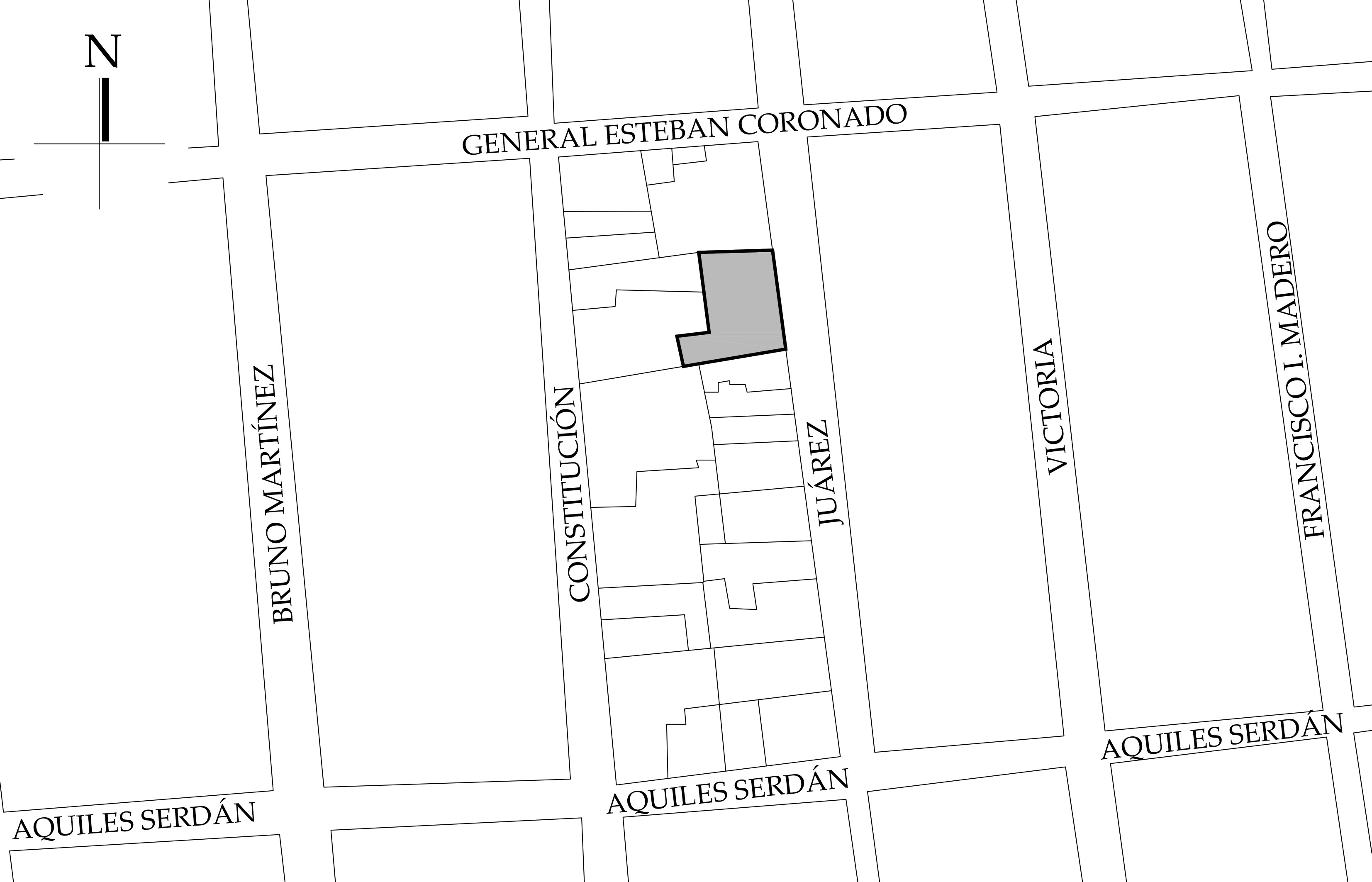 Croquis de localizaci&oacute;n. Fuente: Google Maps, 2020.
