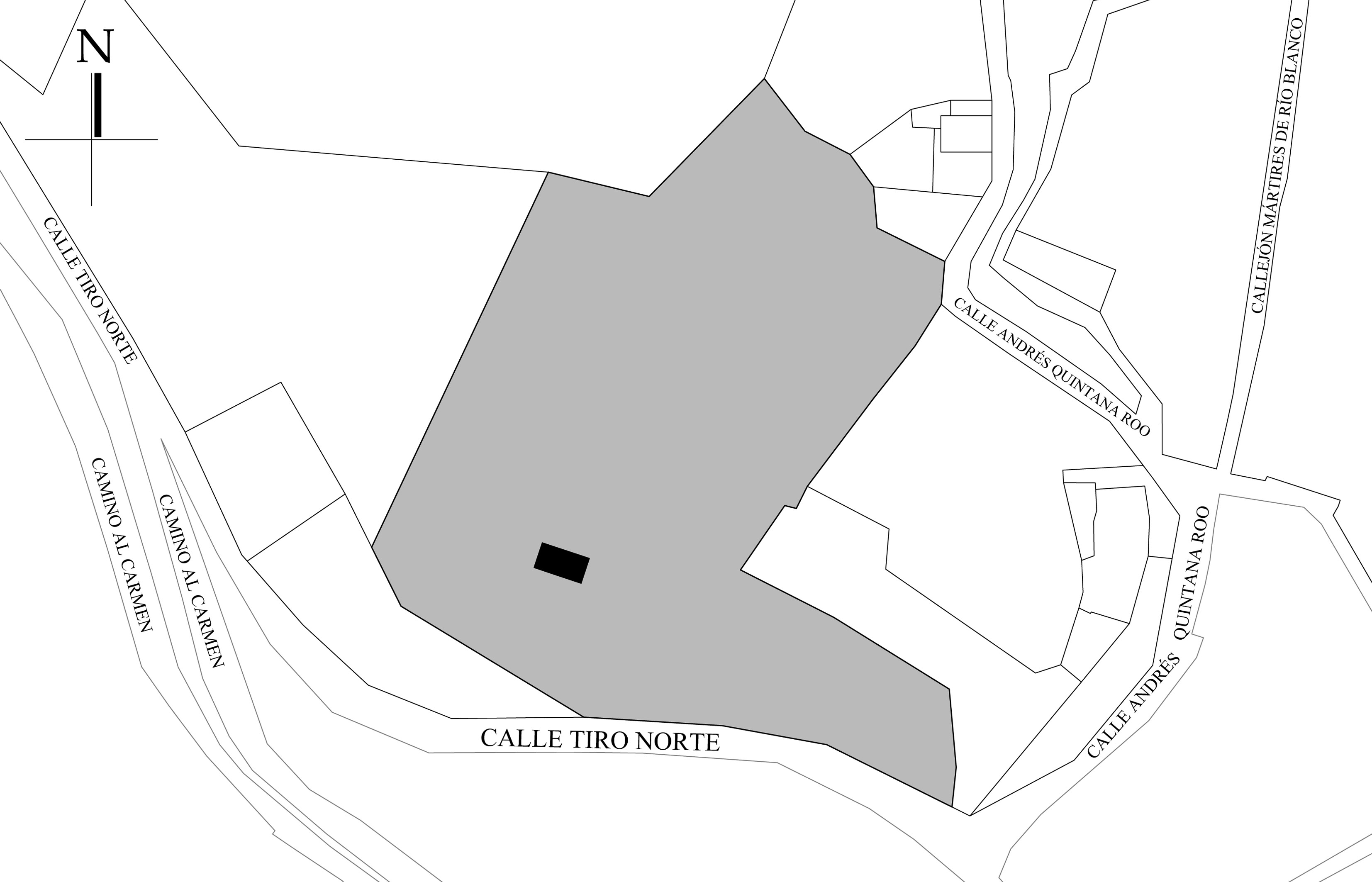 Croquis de localización. Fuente: plano catastral.