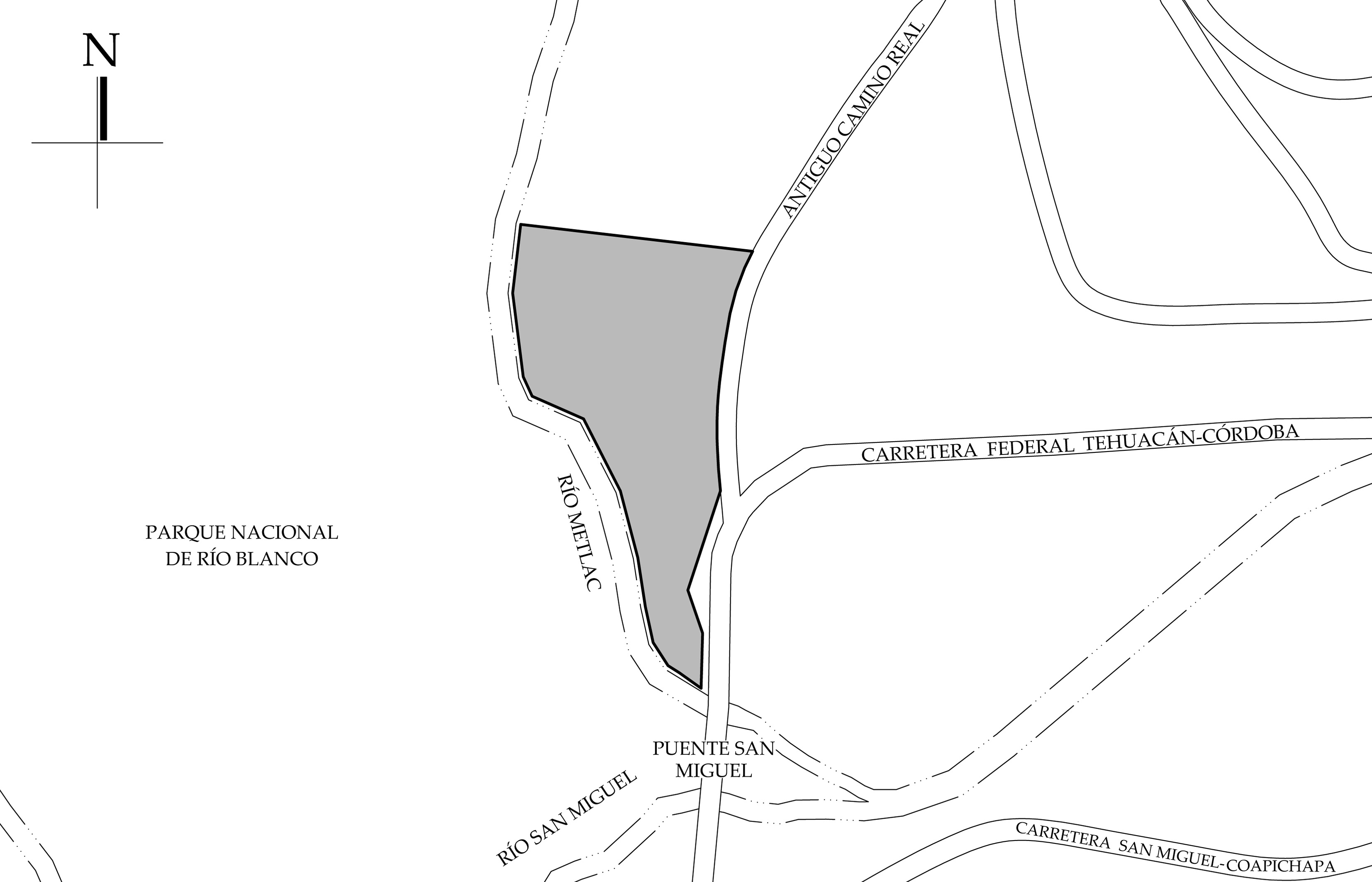 Croquis de localizaci&oacute;n, 2021. Fuente: Google Maps.
