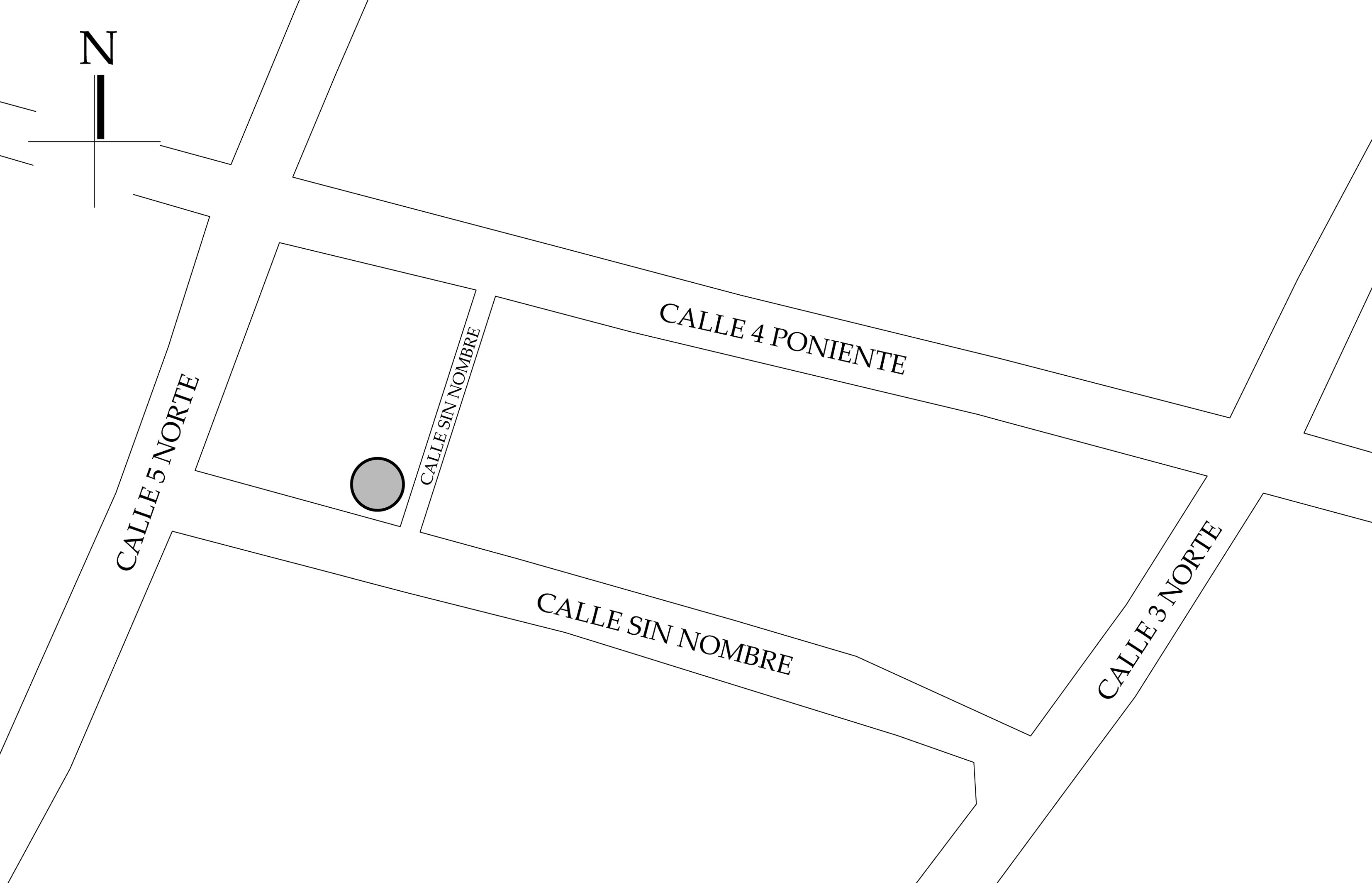 Croquis de localizaci&oacute;n. Fuente: plano catastral.