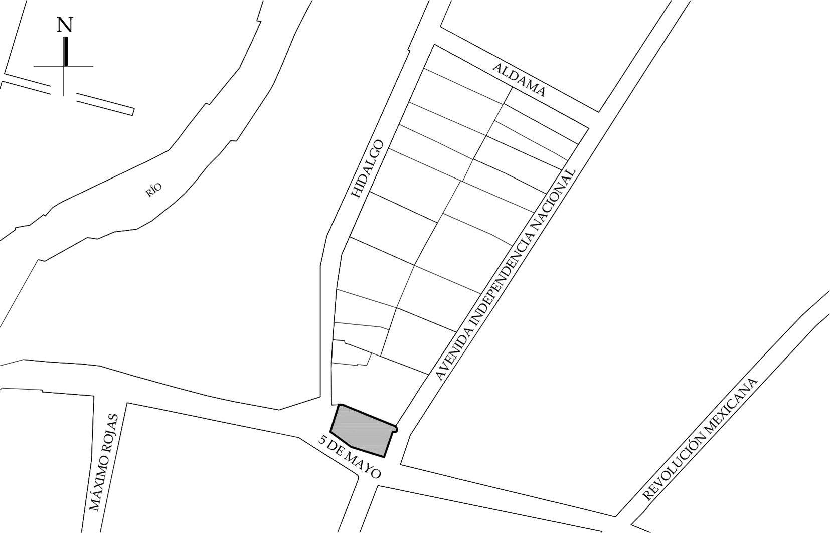 Localizaci&oacute;n del inmueble. Fuente: Google Maps. 2018.