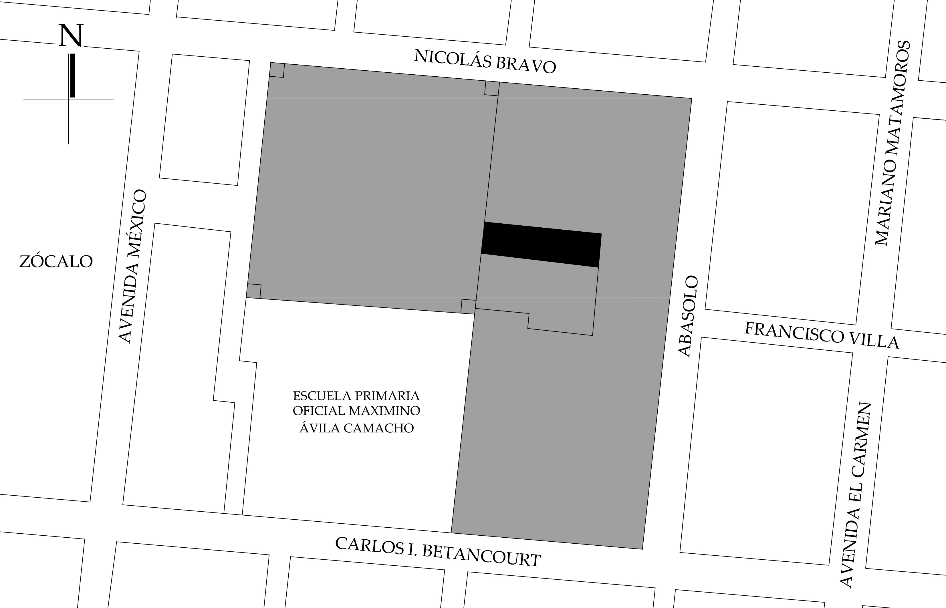 Croquis de localización, 2023. Fuente: Google Maps.