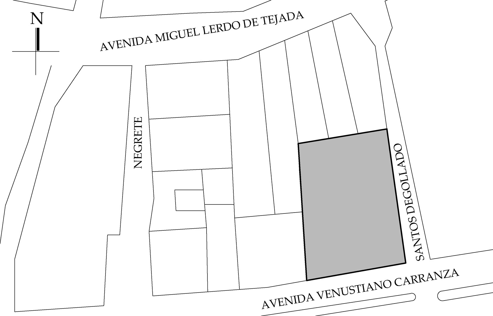 Croquis de localizaci&oacute;n, 2018.