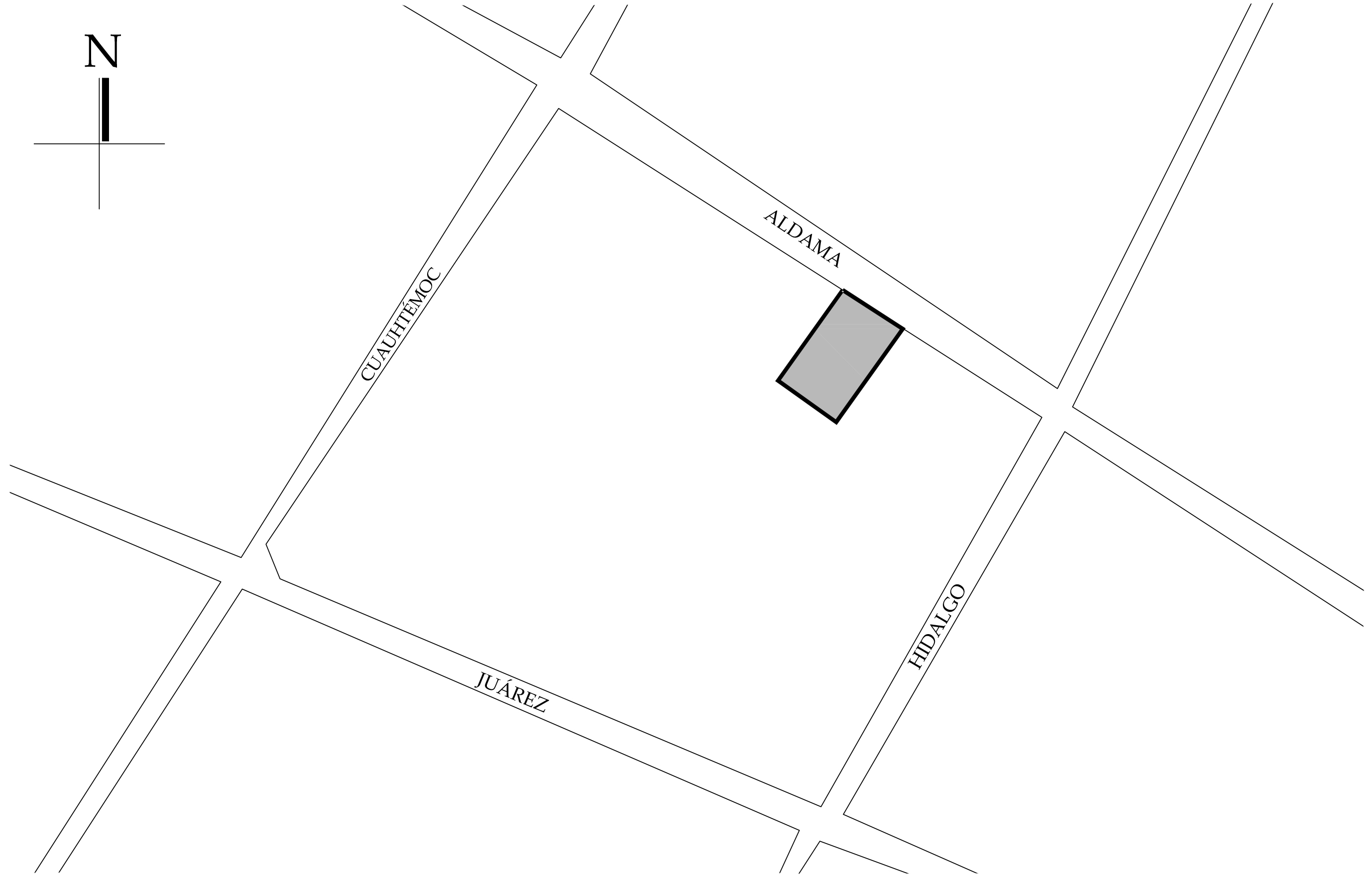 Croquis de localización, 2021. Fuente: Google Maps.