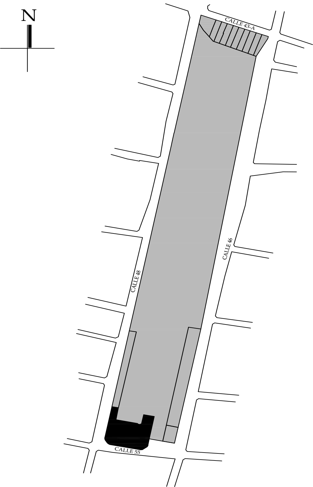 Croquis de localización 2018, obtenido del Plano Catastral del Municipio.