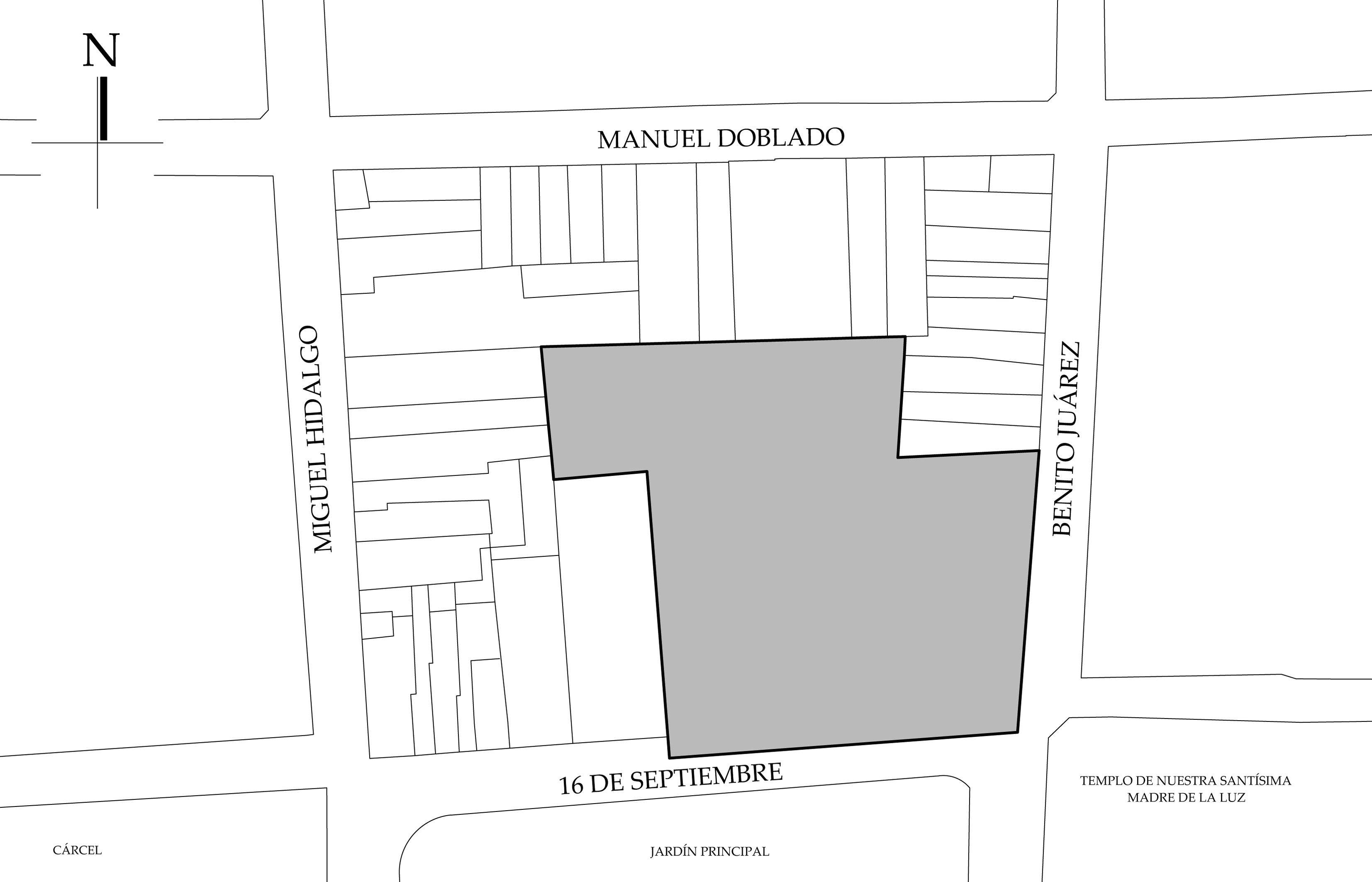 Croquis de localizaci&oacute;n. Fuente: plano catastral.
