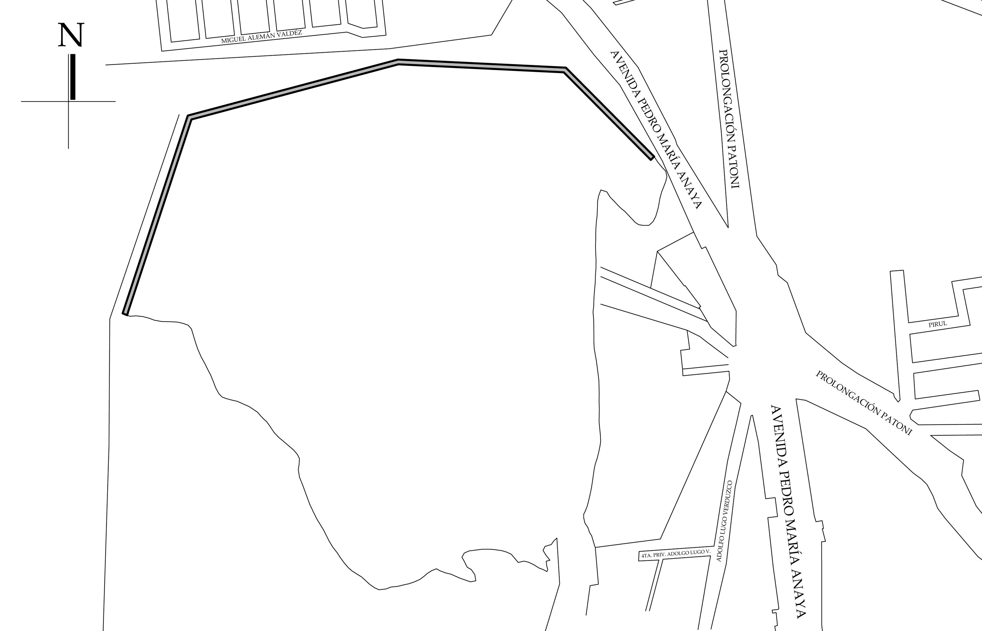 Croquis de localización. Fuente: plano manzanero.