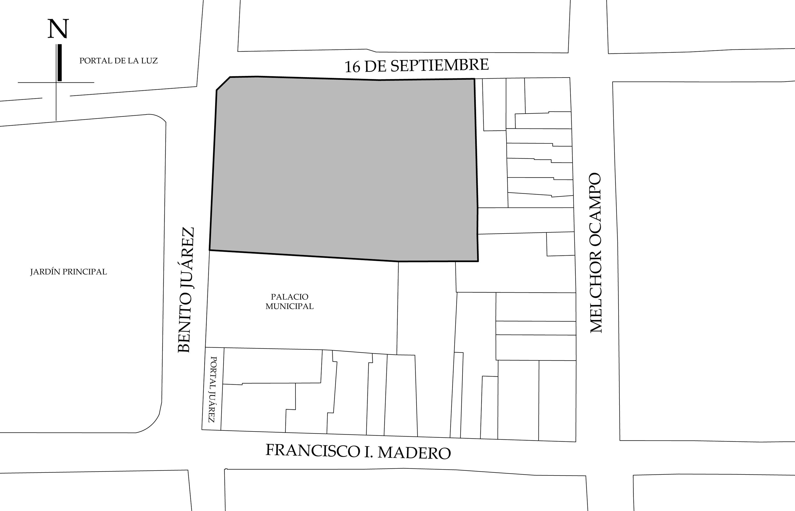 Croquis de localización. Fuente: plano catastral.