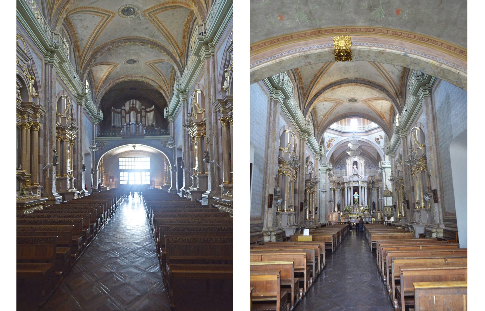 Imágenes del interior del templo, 2015.