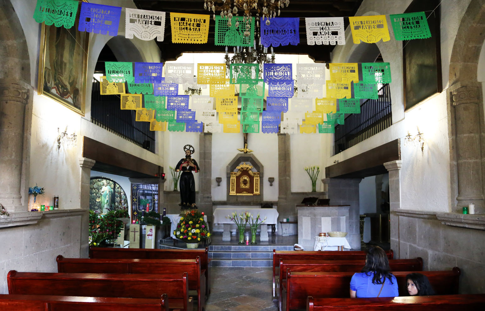 Interior de la iglesia, 2016.