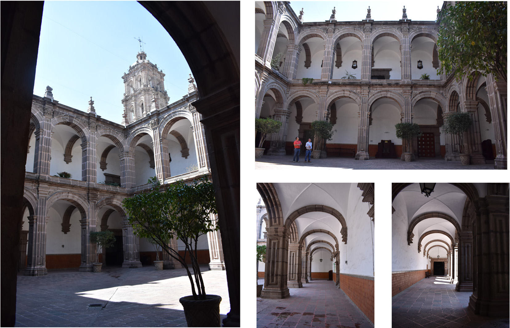 Detalle de los patios interiores del claustro, 2019.
