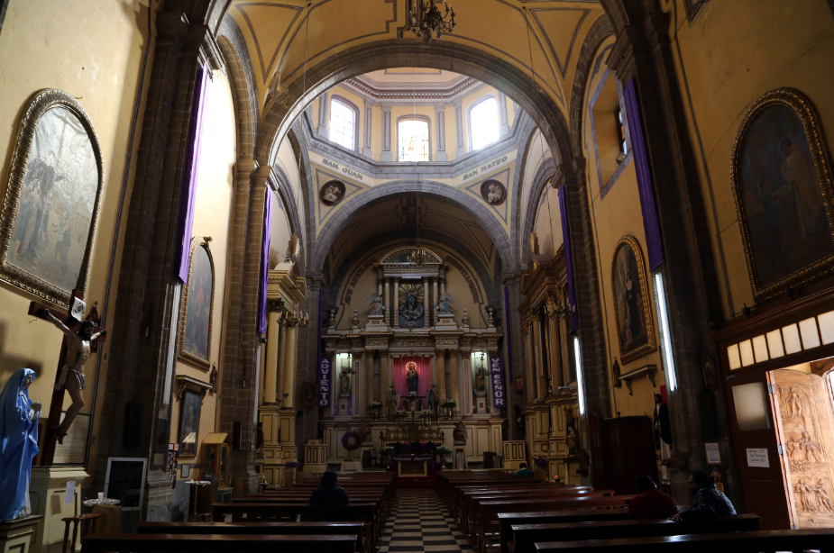 Interior del templo, 2016.
