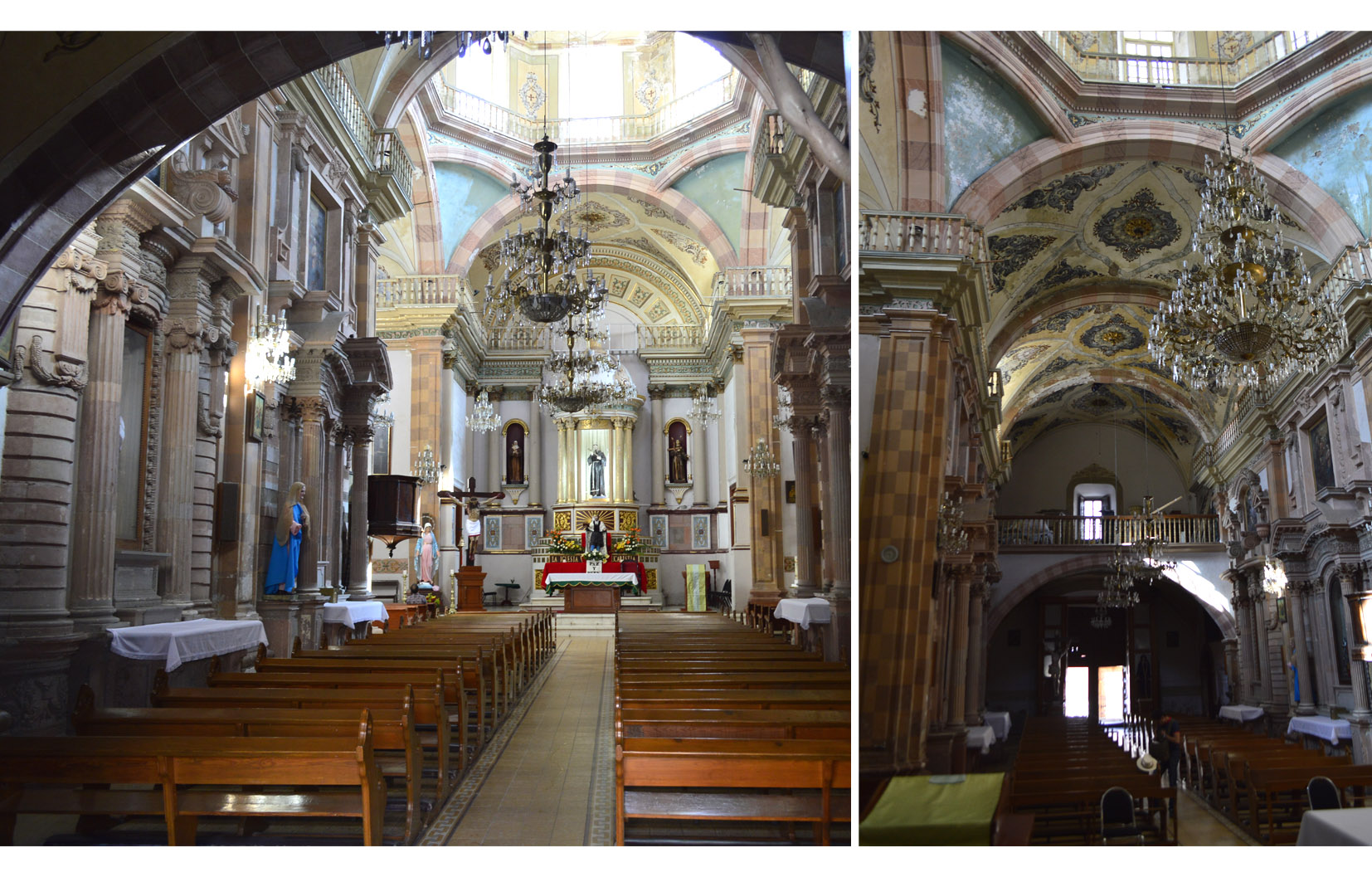 Im&aacute;genes del interior del templo, 2015.