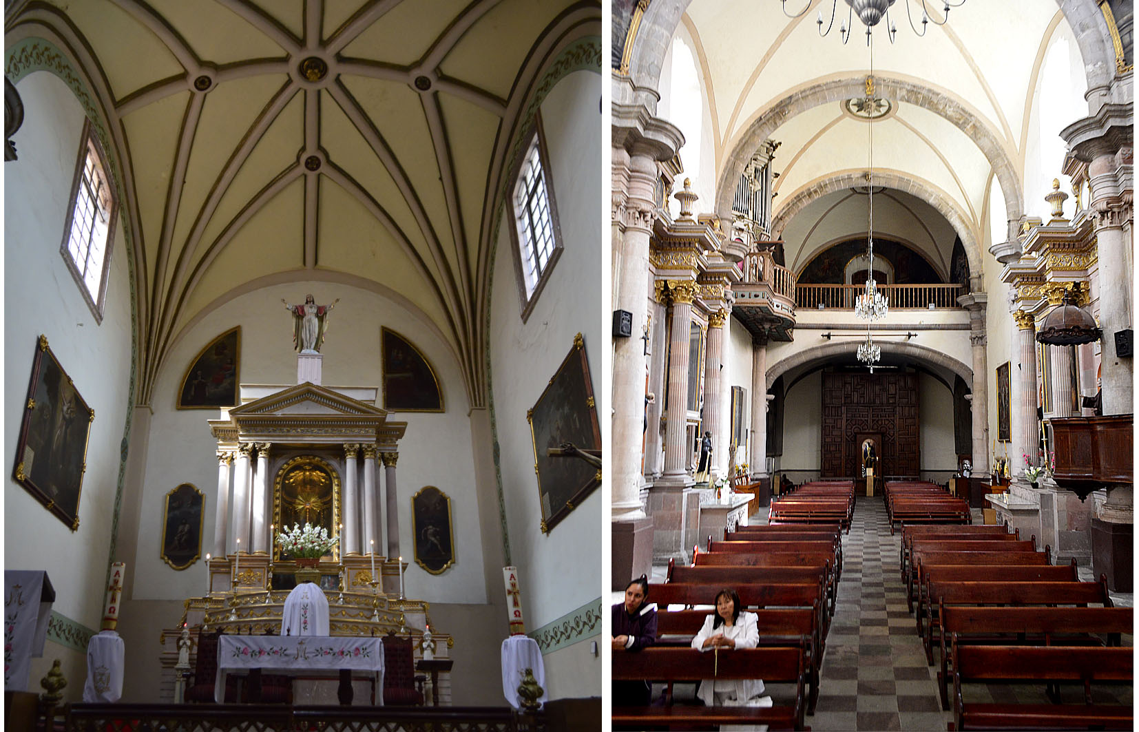 Im&aacute;genes del interior del templo, 2015.