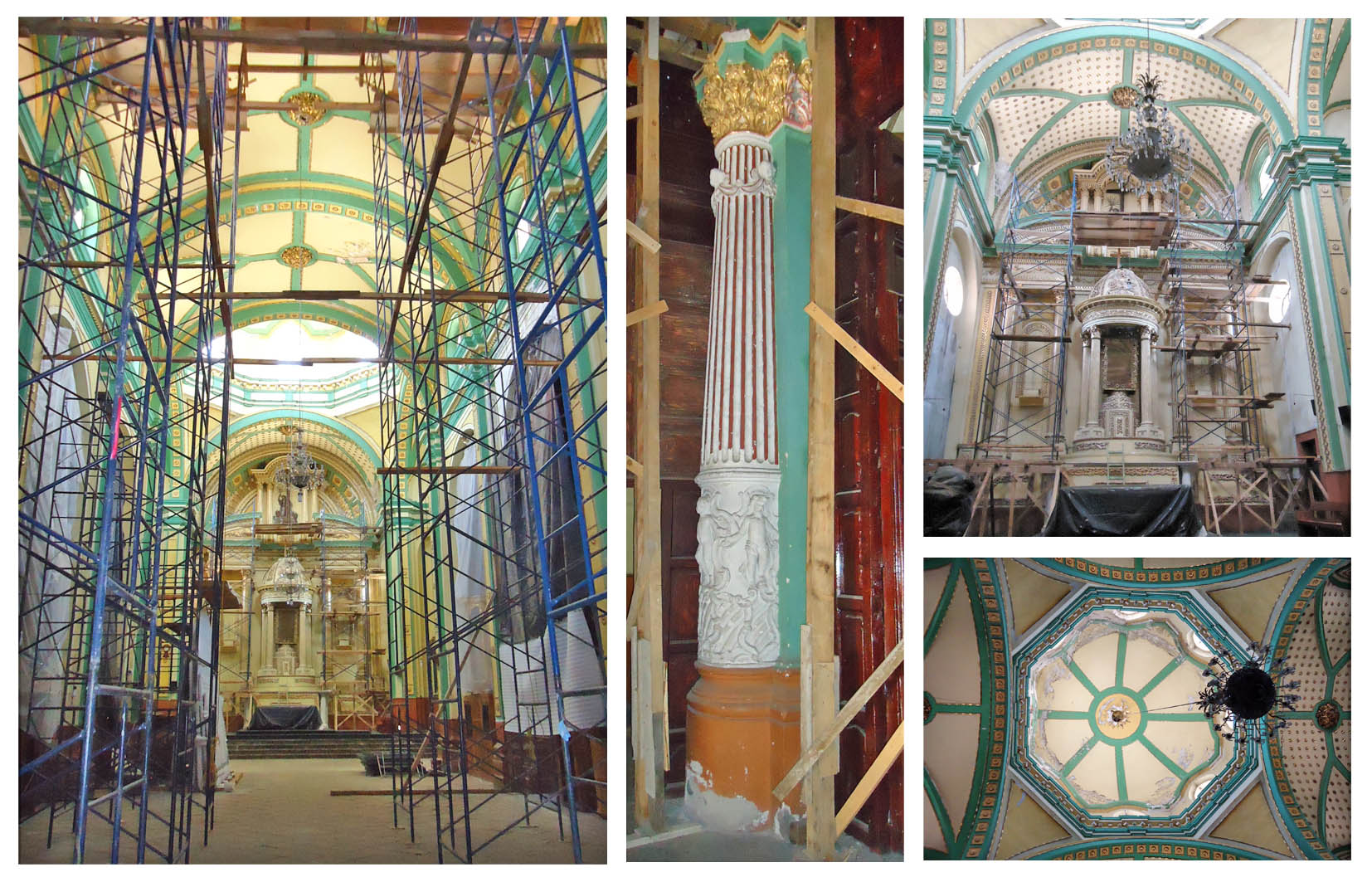 Vistas interiores de la nave central del templo de San José, 2018.