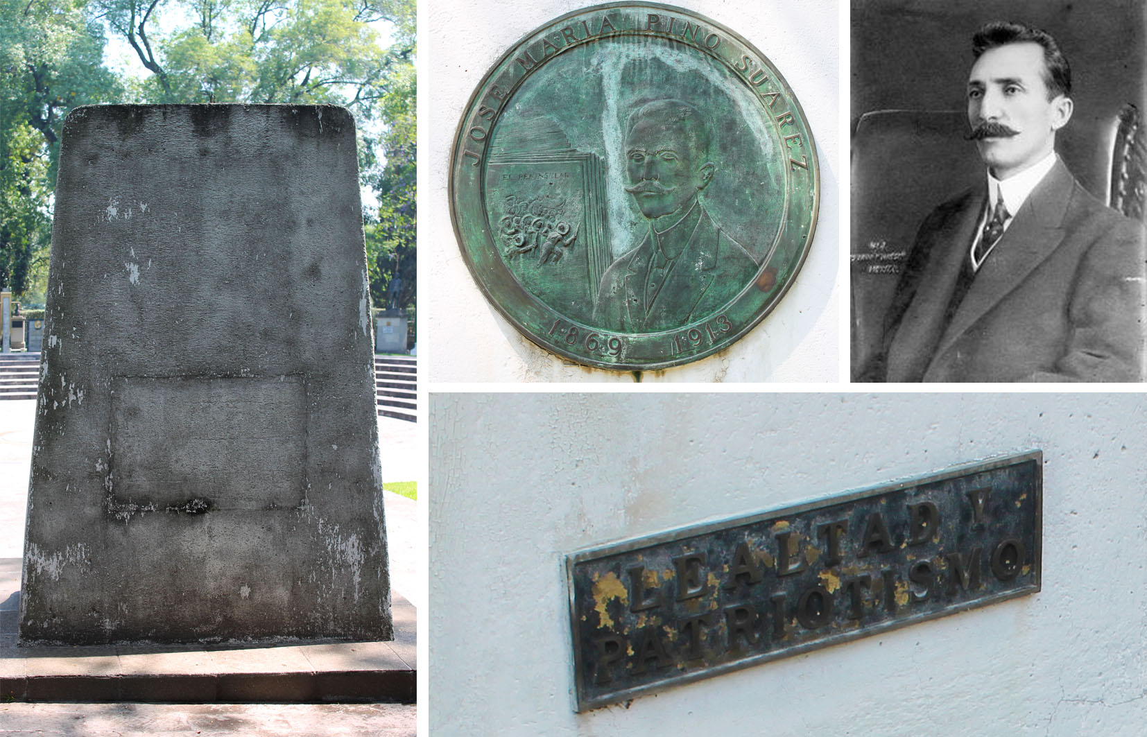 Detalles del monumento e imagen del personaje, 2016.