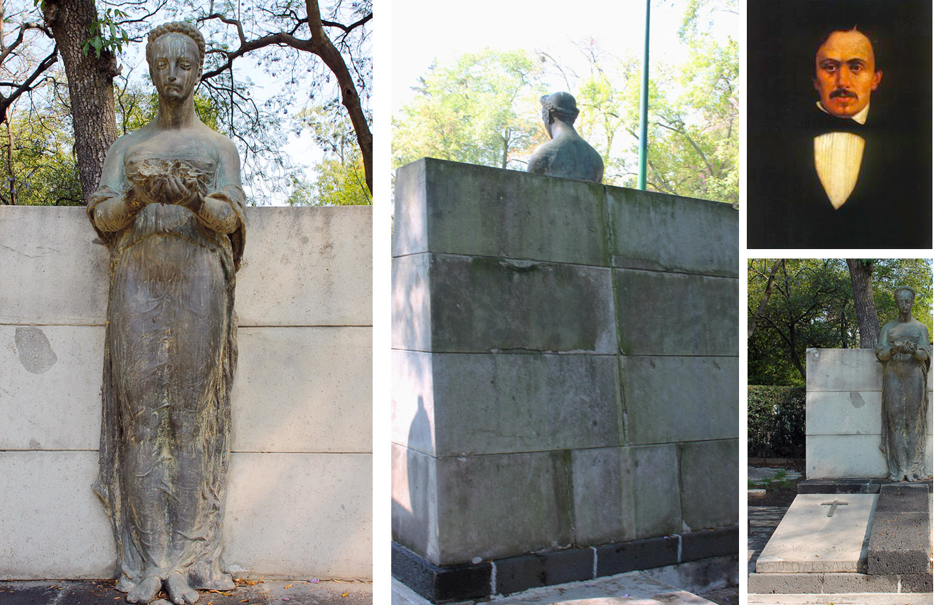 Detalles del monumento e imagen del personaje, 2015.