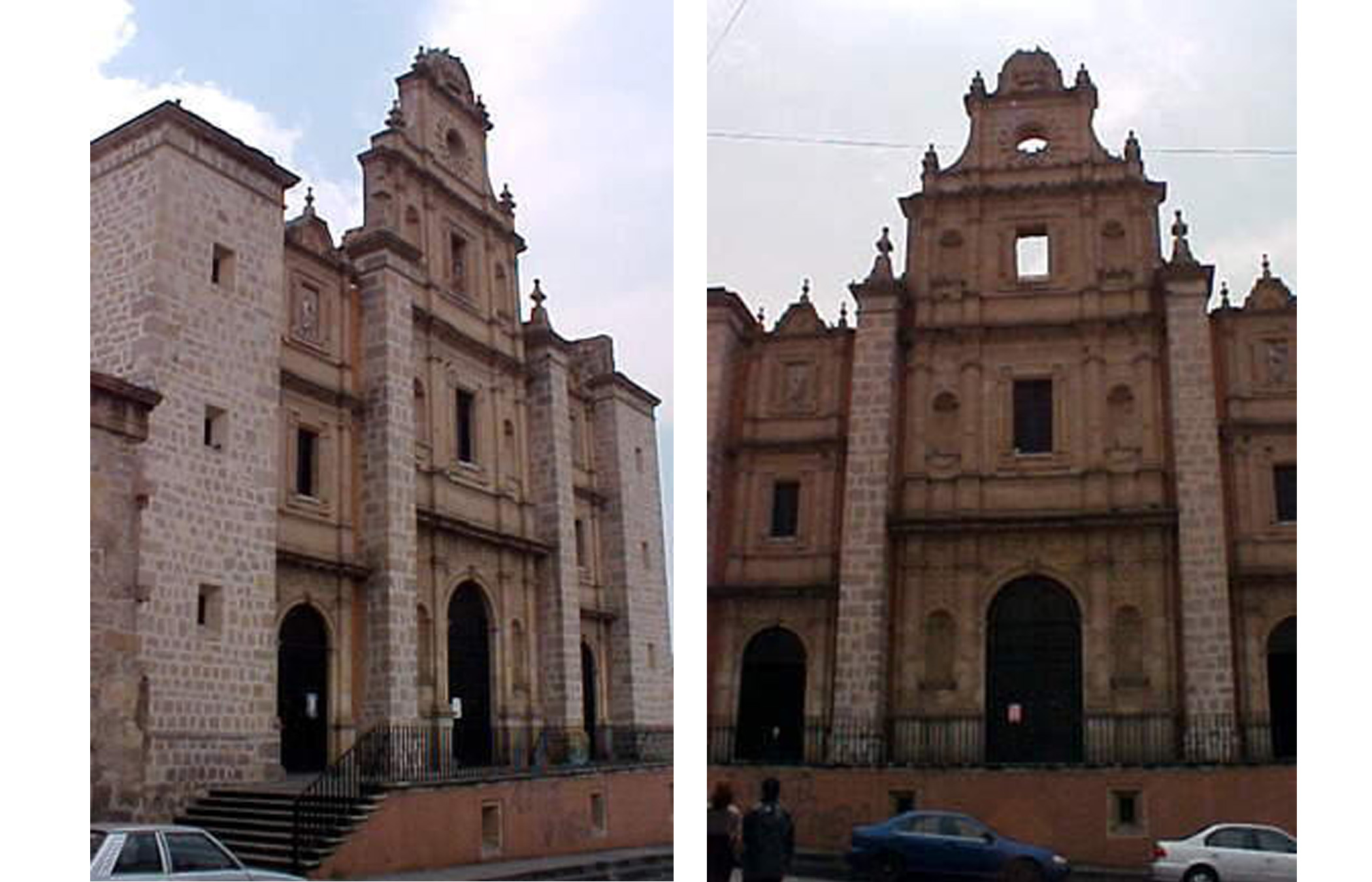 Vista lateral y de frente, Templo de Cristo Rey, 1999.