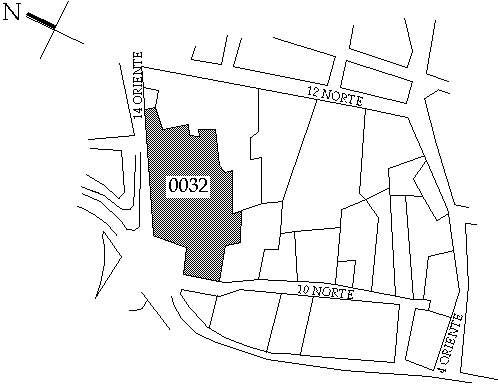 Croquis de localización. Dirección de Catastro Municipal.