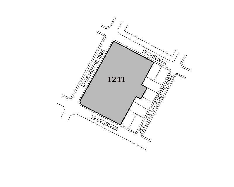 Croquis de localización. Dirección de Catastro Municipal.